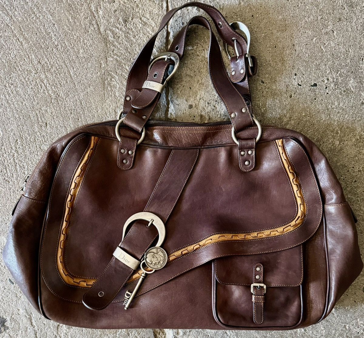 Dior Dior - John Galliano - SS2006 XL Gaucho - Saddle Work Bag Size ONE SIZE - 15 Thumbnail