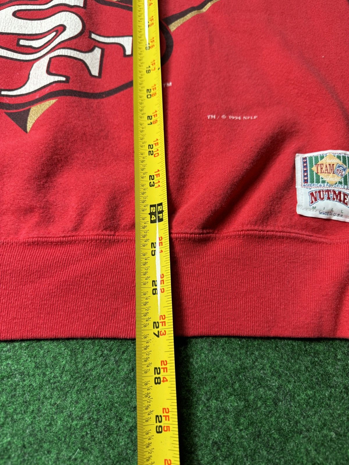 NFL × Nutmeg × Vintage Vintage 90s San Francisco 49ers Nutmeg Mills Sweatshirt Size US L / EU 52-54 / 3 - 6 Thumbnail