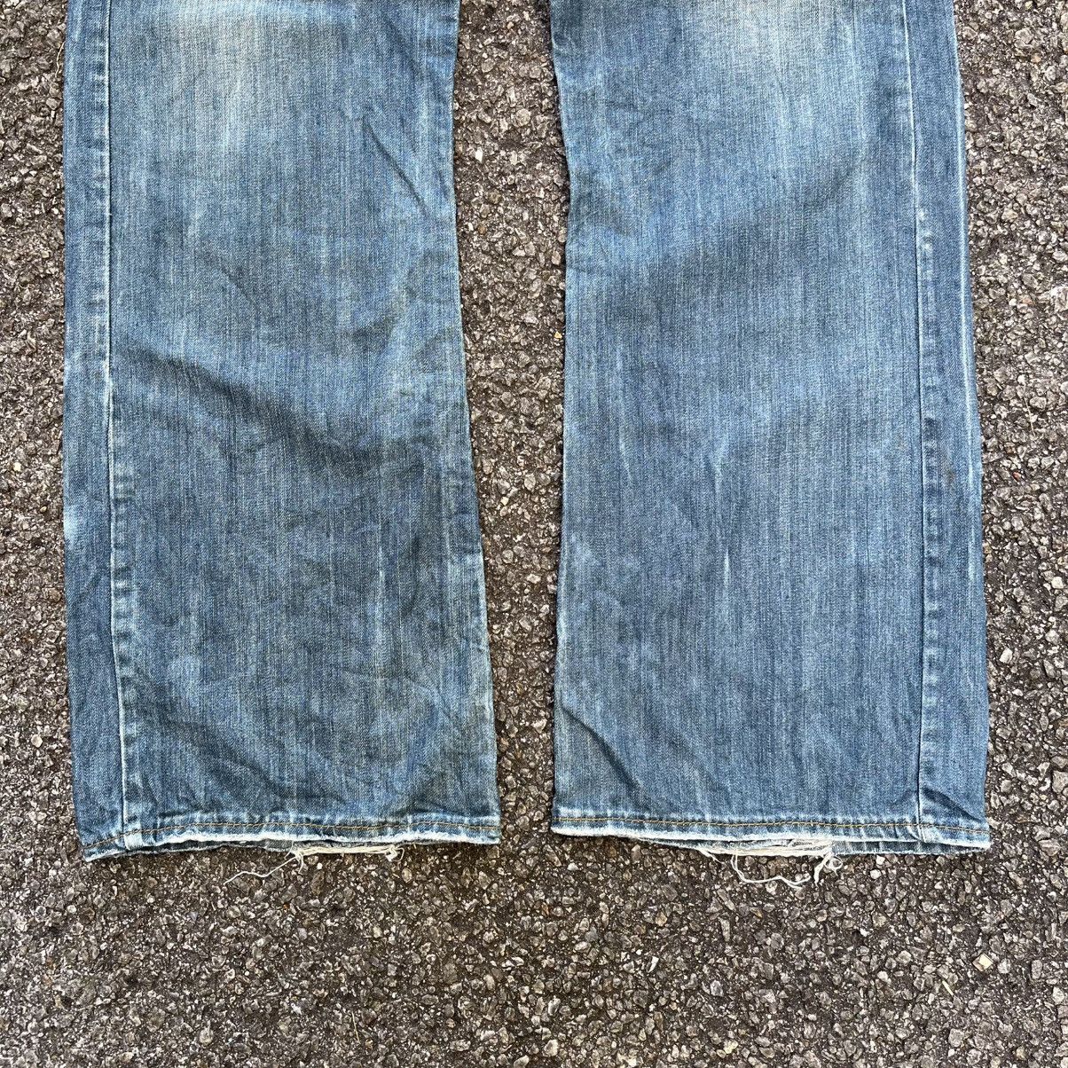 Hysteric Glamour Flare Jeans Baggy Loose Old Army Punk Styled Boot Cut Denim Size US 32 / EU 48 - 2 Thumbnail