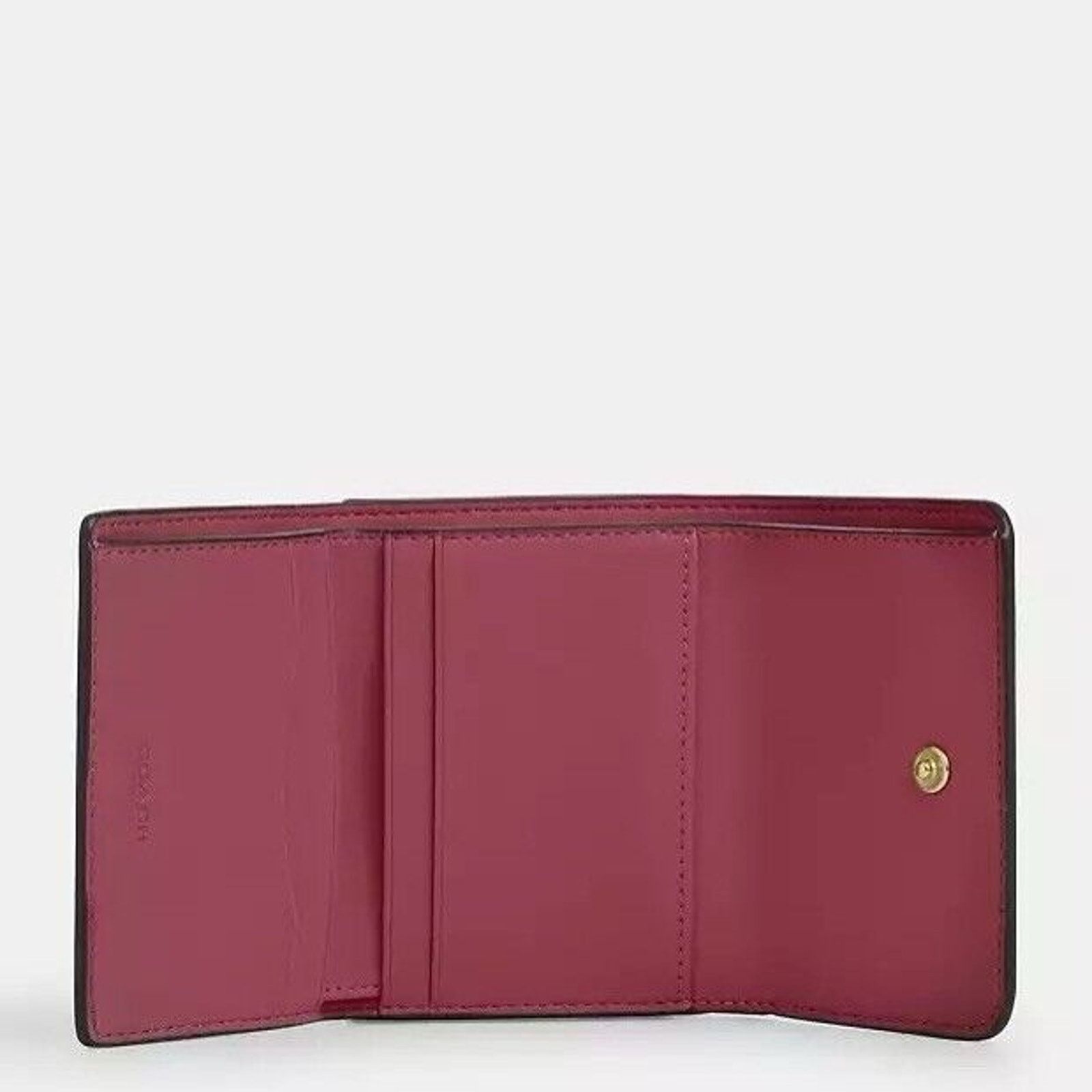 Coach NWT Coach Card Holder Wallet Canvas CZ034 Powder Pink Size ONE SIZE - 10 Thumbnail