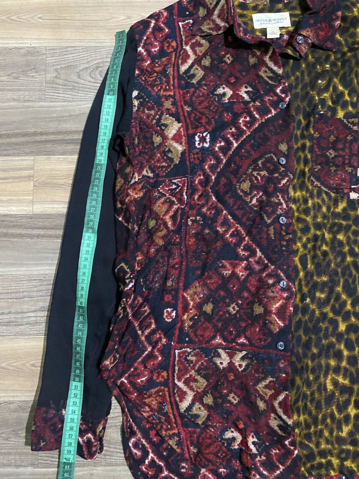 RRL Ralph Lauren DENIM & SUPPLY RALPH LAUREN LEOPARD MESH BUTTON UP Size XS / US 0-2 / IT 36-38 - 12 Thumbnail
