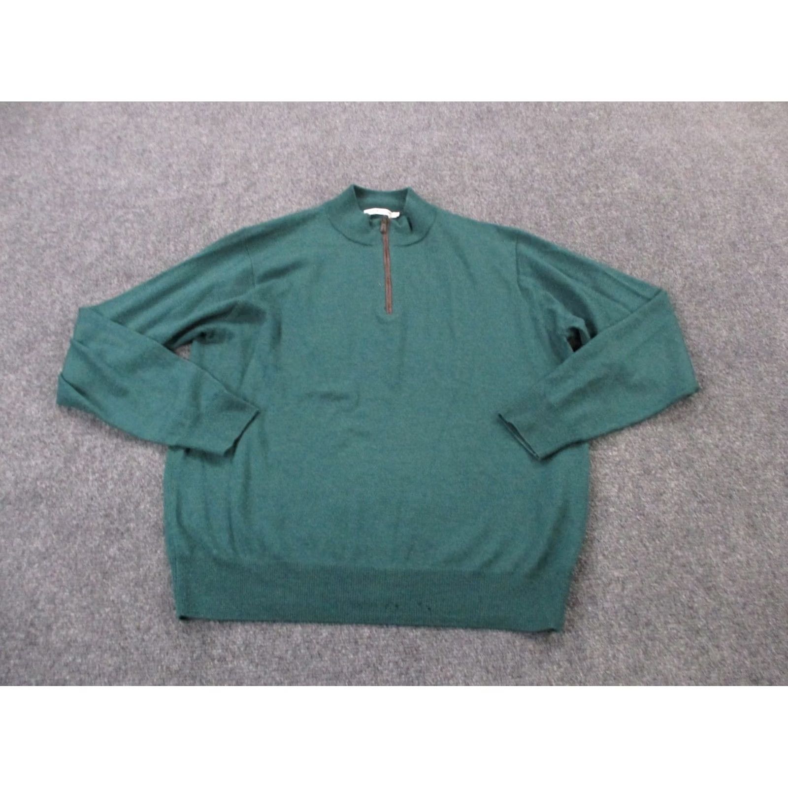Peter Millar Peter Millar Jacket Mens L Green Merino Wool Performance Stretch Pullover Active Windbreaker 1/4 Zip Size US L / EU 52-54 / 3 - 2 Thumbnail