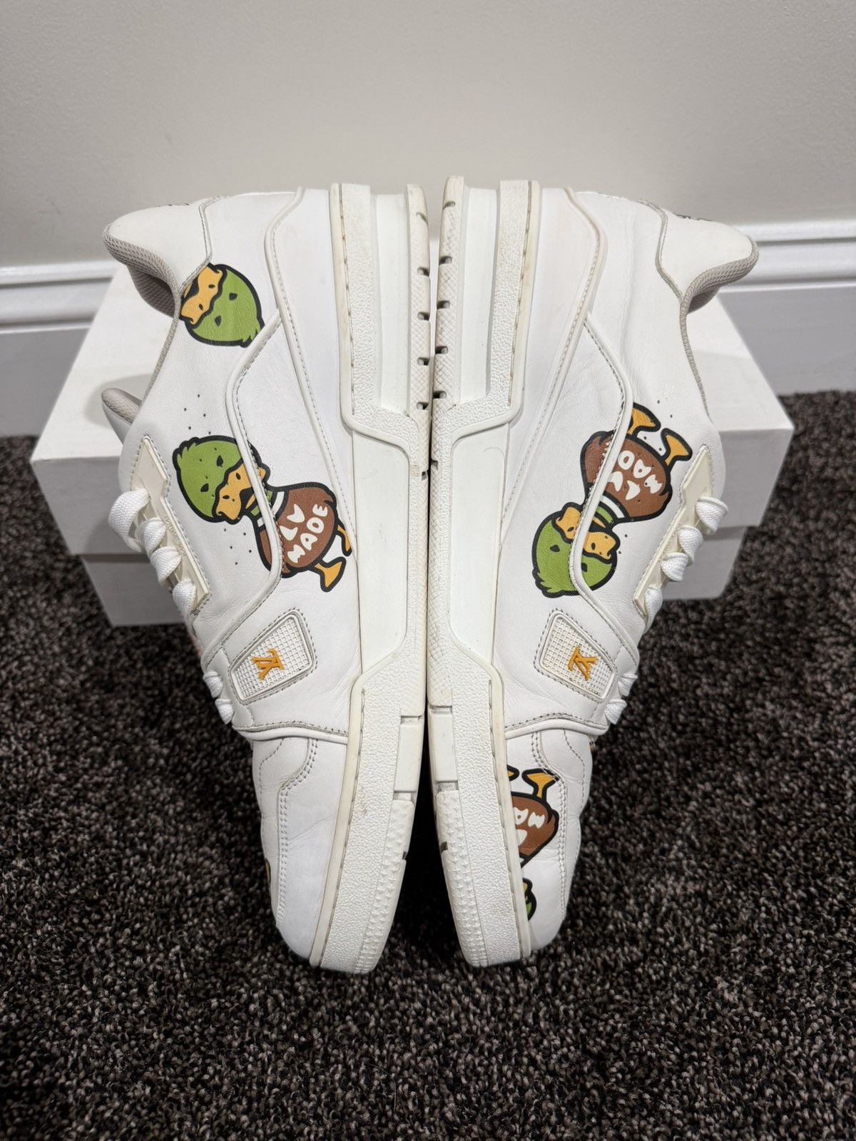 Louis Vuitton × Nigo Louis Vuitton x Nigo Human Made Duck FW21 LV Trainers Shoes Size US 10 / EU 43 - 10 Thumbnail