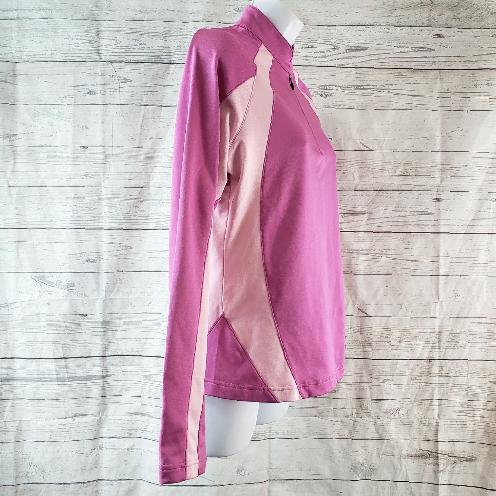 Adidas Adidas Womens Climawarm Pullover Sz Small Pink 1/4 Zip Long Sleeve Pullover Casual Activewear Womens Size S / US 4 / IT 40 - 2 Thumbnail