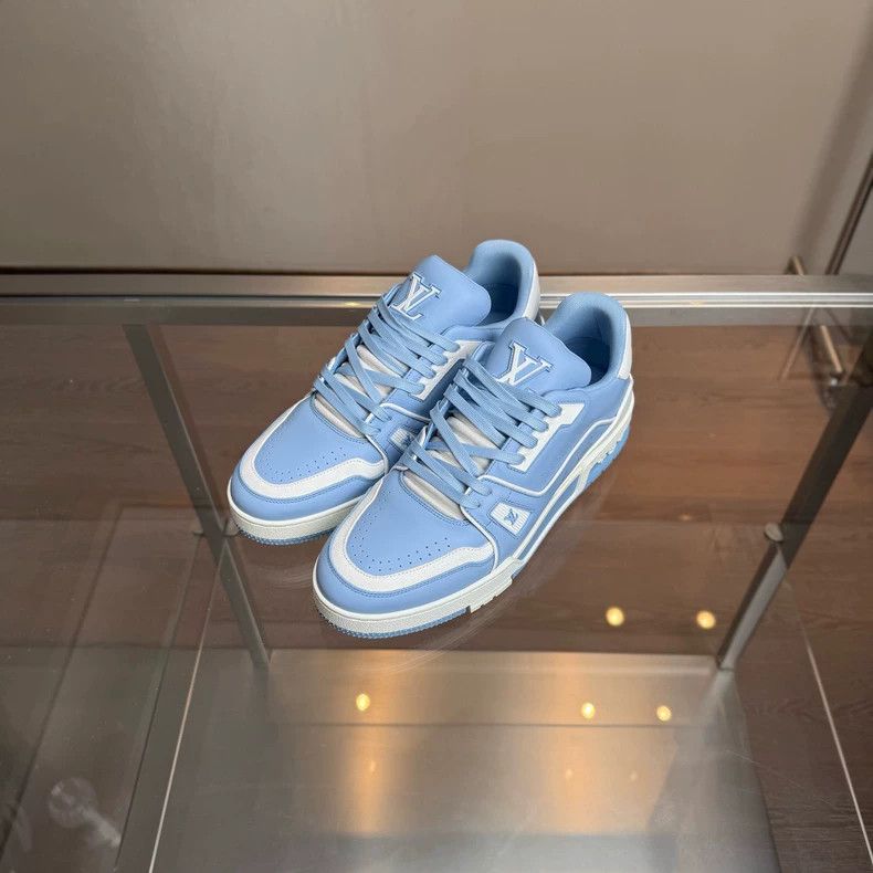 Louis Vuitton louis vuitton lv trainer sky blue sneakers-dmc Size US 9.5 / EU 42-43 - 1 Thumbnail