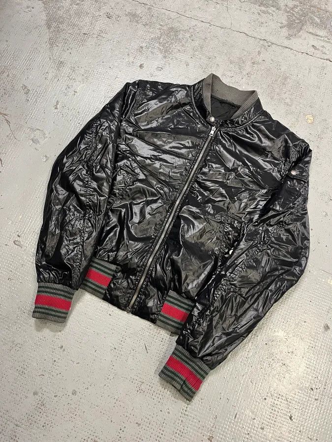 Gucci AW2008 Gucci Signature Black Bomber Jacket by Frida Giannini Size US S / EU 44-46 / 1 - 4 Thumbnail