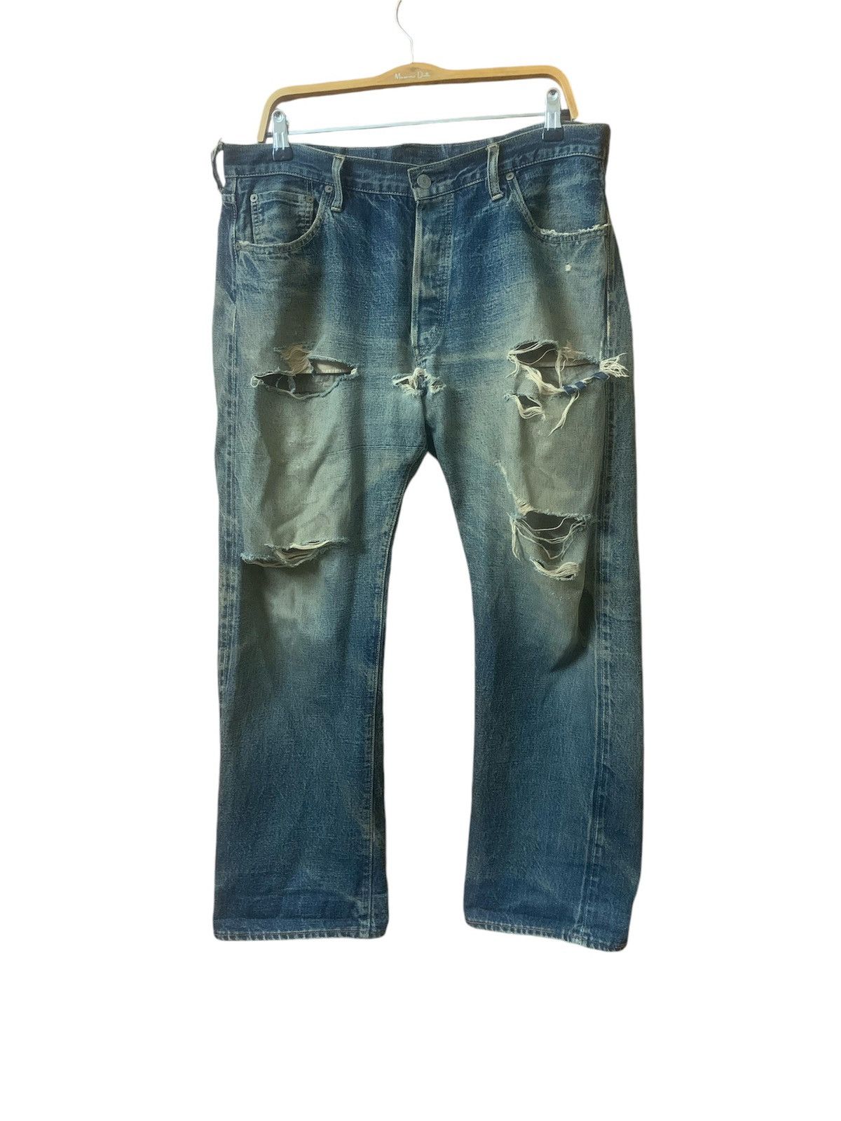 Japanese Brand Distress Japanese denim Size US 36 / EU 52 - 1 Thumbnail