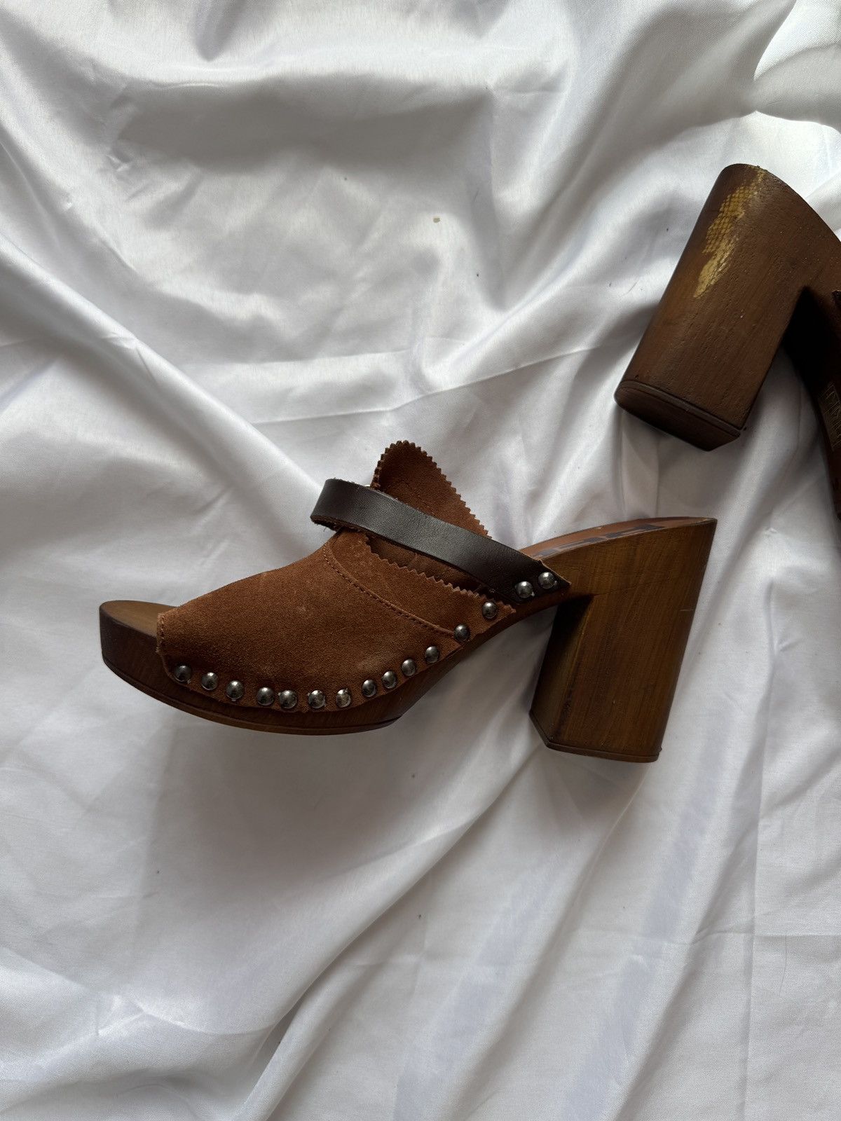 Replay Replay Vintage Suede Mules Shoes Size US 8 / IT 38 - 7 Thumbnail