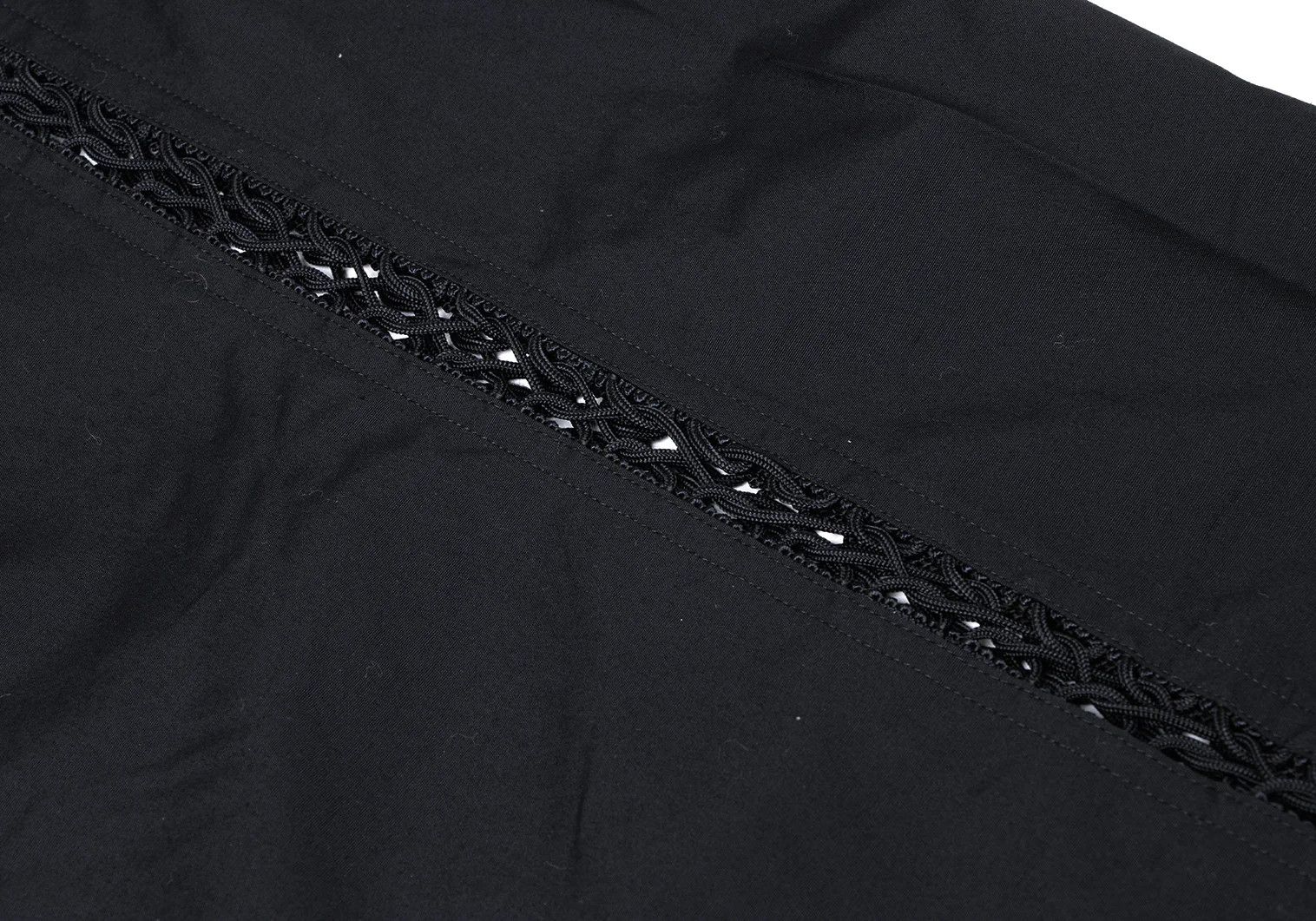 Jean Paul Gaultier Cotton Lace-Up Long Sleeve Shirt in Black Size 48 Size US M / EU 48-50 / 2 - 11 Thumbnail