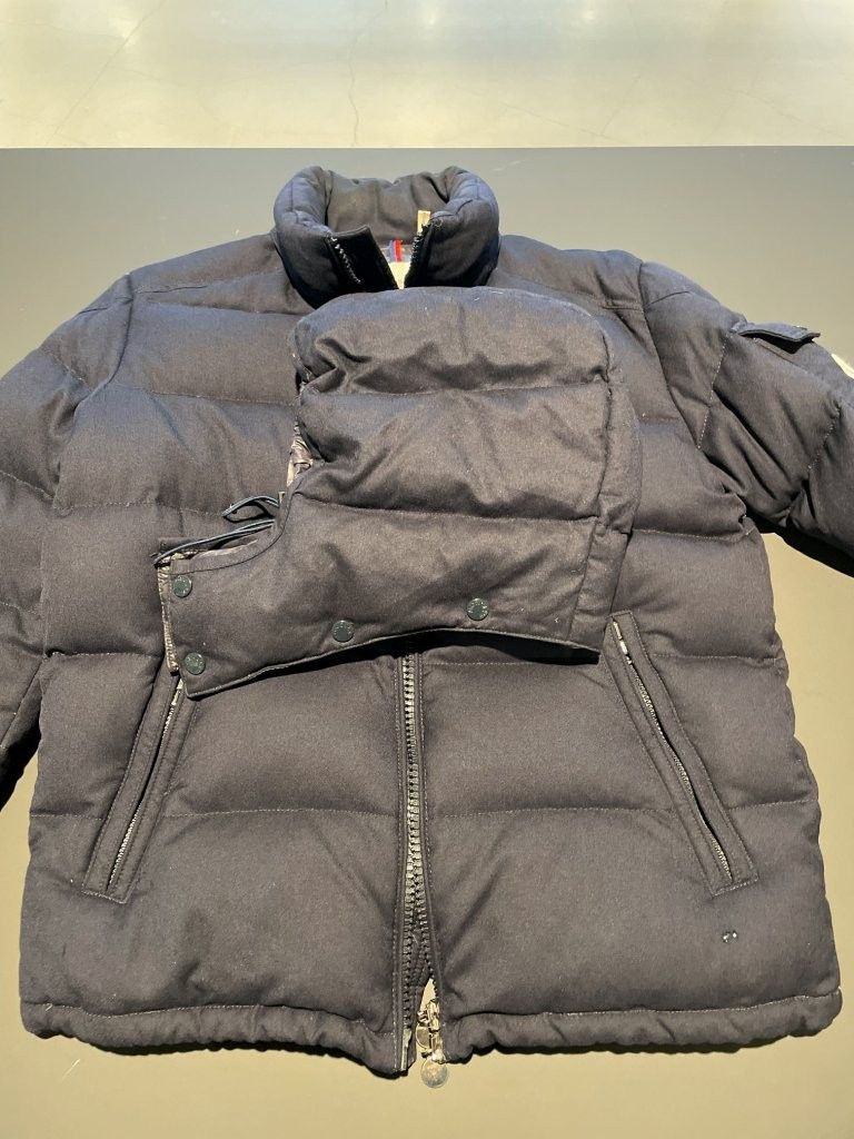 Moncler Moncler Montgenevre Hooded Wool Flannel Quilted Puffer Navy Size US L / EU 52-54 / 3 - 14 Thumbnail