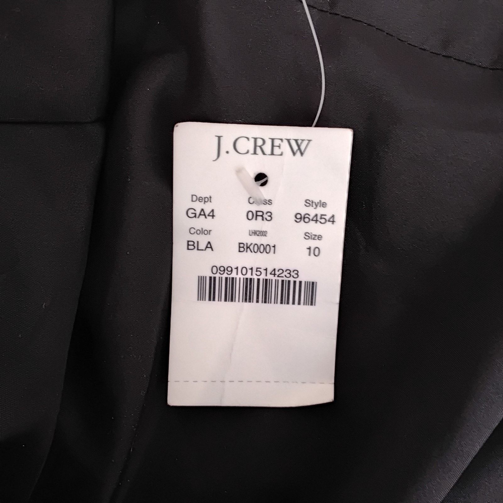 J.Crew J.Crew 100% Silk V-Neck Dress Women's 10 Black Chiffon NWT Size L / US 10 / IT 46 - 8 Thumbnail