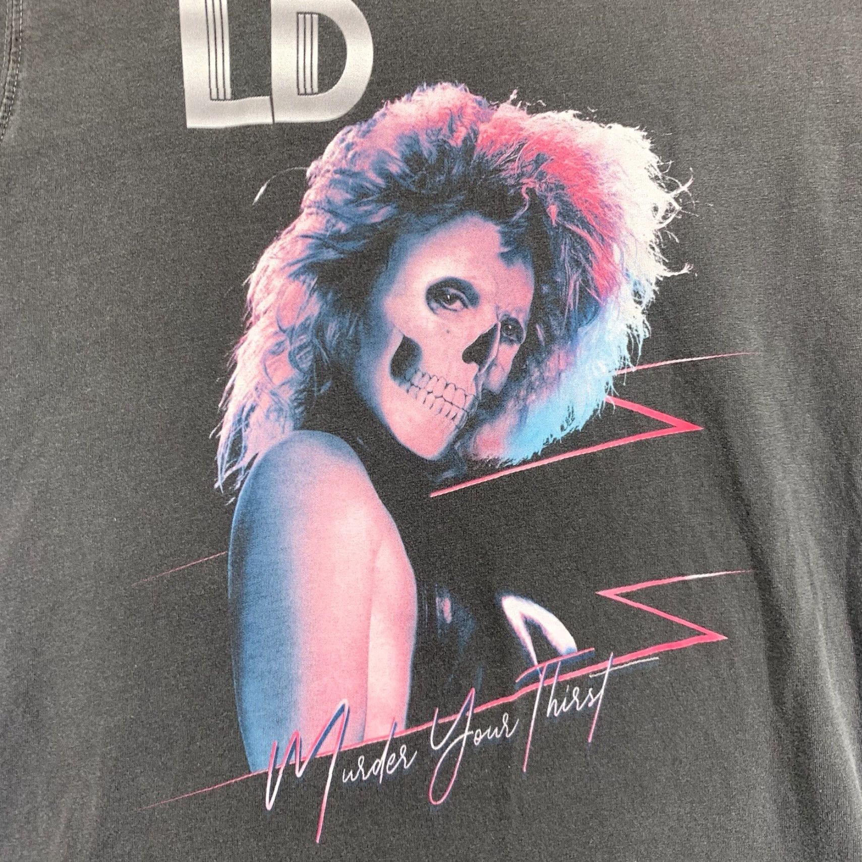 Etro Liquid Death Woman T Shirt Gray XS Retro 80s Horror Skull Graphic Crew Neck Short Sleeves Slim Lady Womens Size XS / US 0-2 / IT 36-38 - 2 Thumbnail