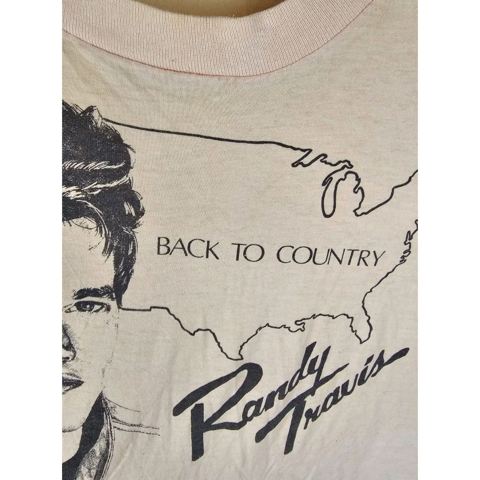 Vintage VINTAGE Randy Travis BACK TO COUNTRY SLEEVELESS T-SHIRT XLARGE Pink Men T-Shirt XS None Size US XL / EU 56 / 4 - 6 Thumbnail