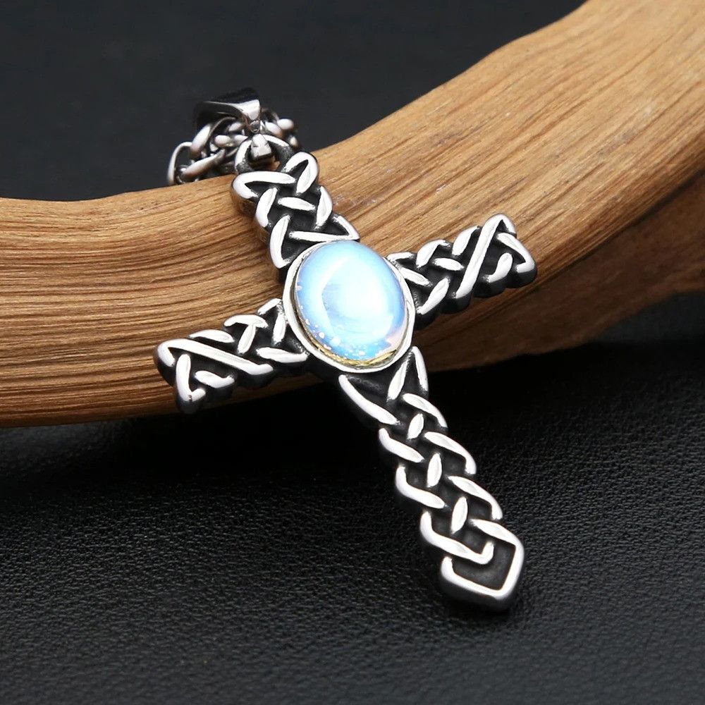 Vintage Nordic Viking Celtics Knot Cross Pendant Necklace Size ONE SIZE - 5 Thumbnail