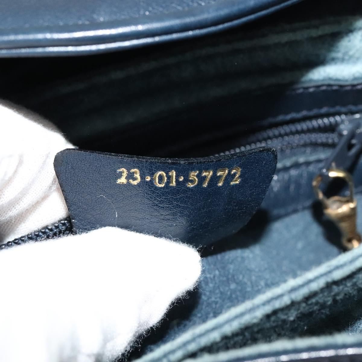 Gucci GUCCI Shoulder Bag Leather Navy Size ONE SIZE - 12 Thumbnail