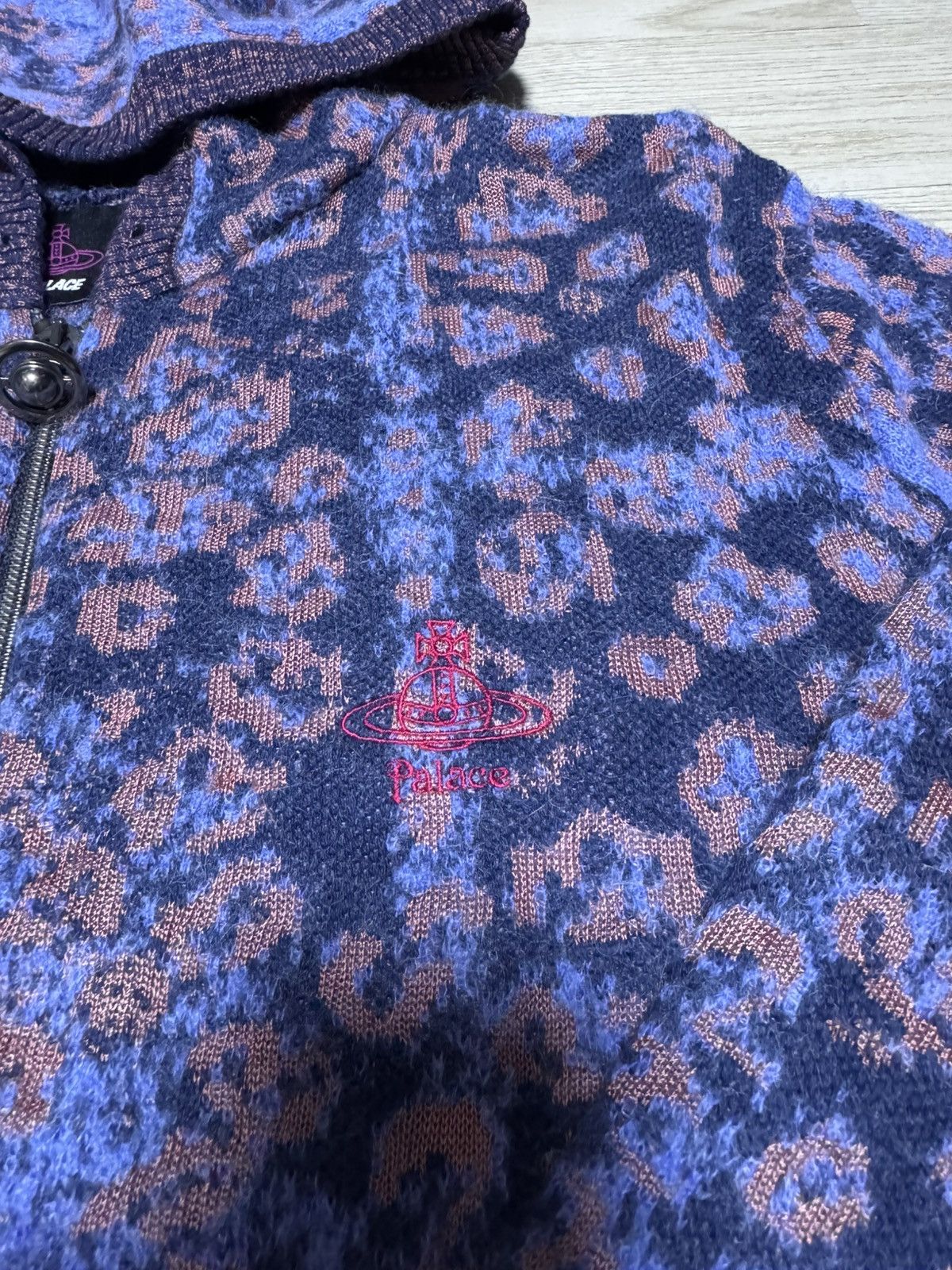 Palace x Vivienne Westwood Knit Hood Pink Leopard - 24FW