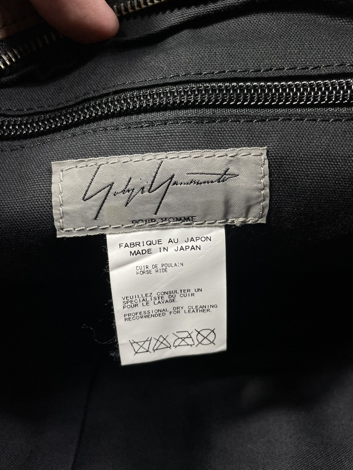 Yohji Yamamoto Yohji Yamamoto Leather Slingbag Size ONE SIZE - 9 Thumbnail