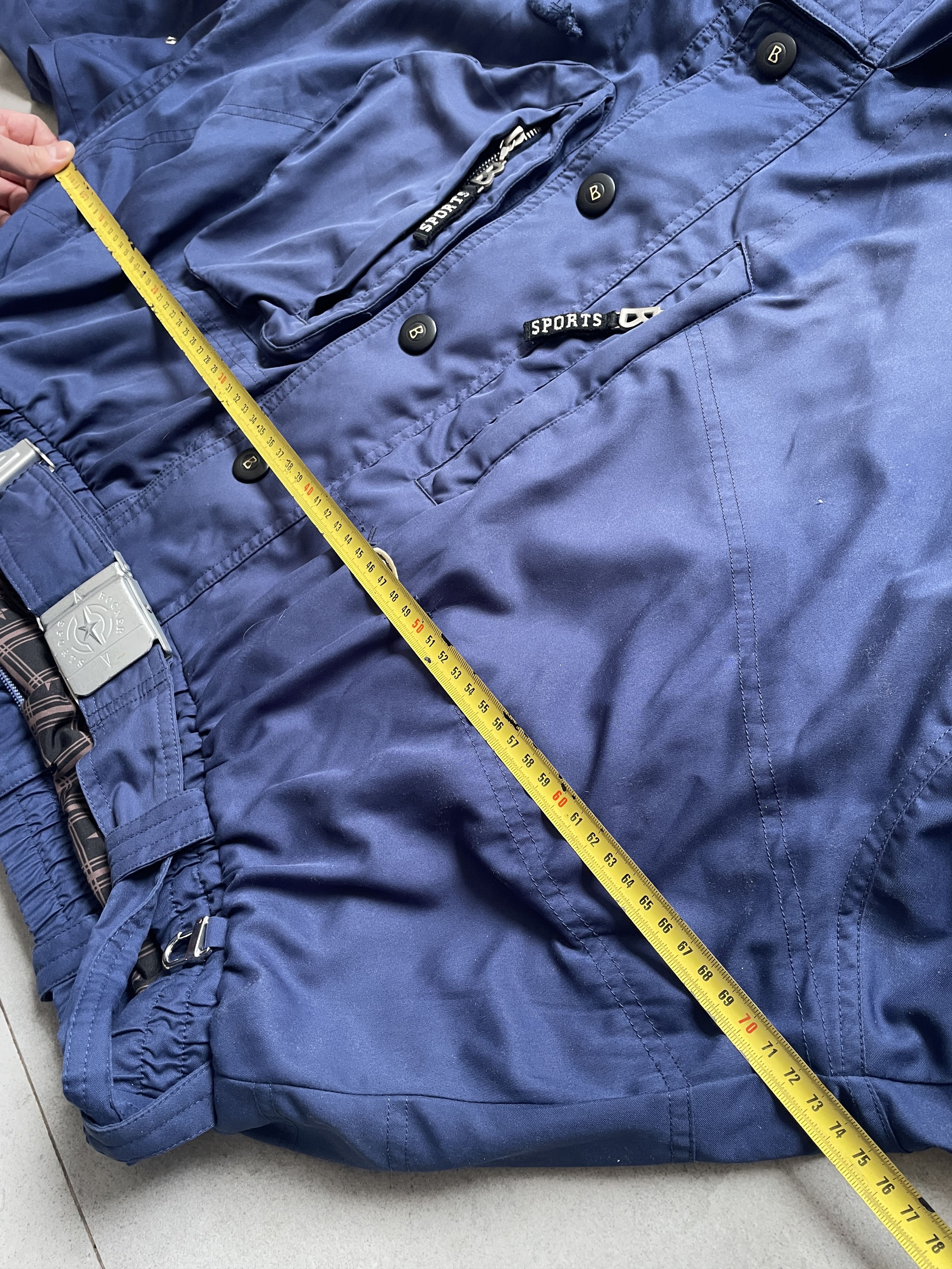 Bogner VINTAGE 90S BOGNER NAVY CROPPED BOXY SKI BOMBER JACKET Size L / US 10 / IT 46 - 6 Thumbnail