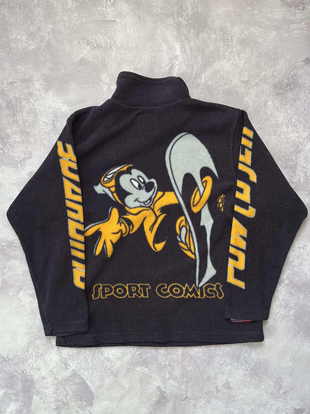 Disney 90S Sport Comics Mickey Mouse High Neck Fleece Snowboarding Size US S / EU 44-46 / 1 - 2 Thumbnail