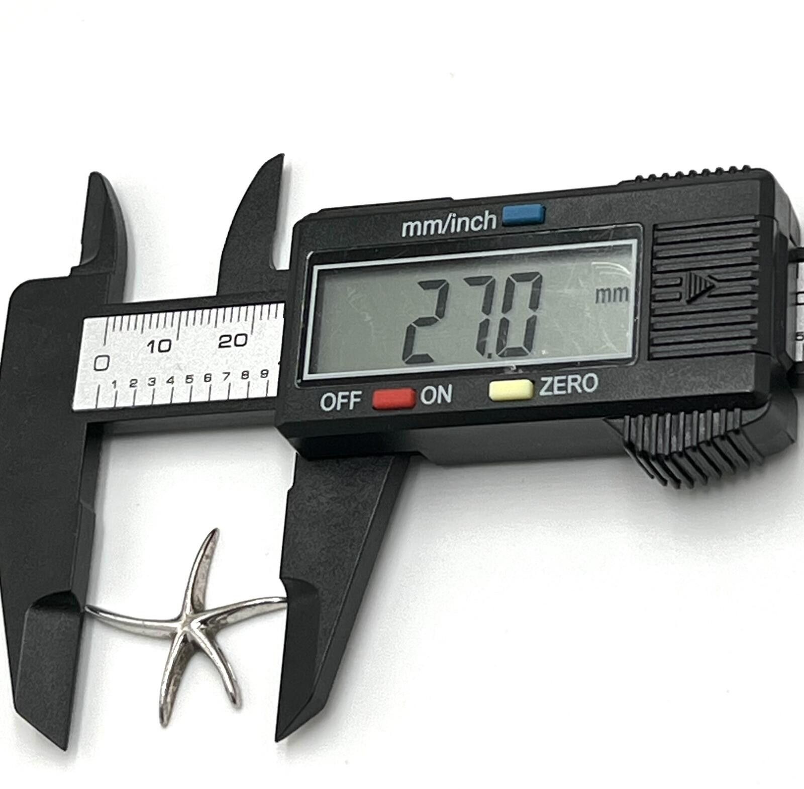Other Sterling Silver Starfish Pendant Slider Enhancer Size ONE SIZE - 5 Thumbnail