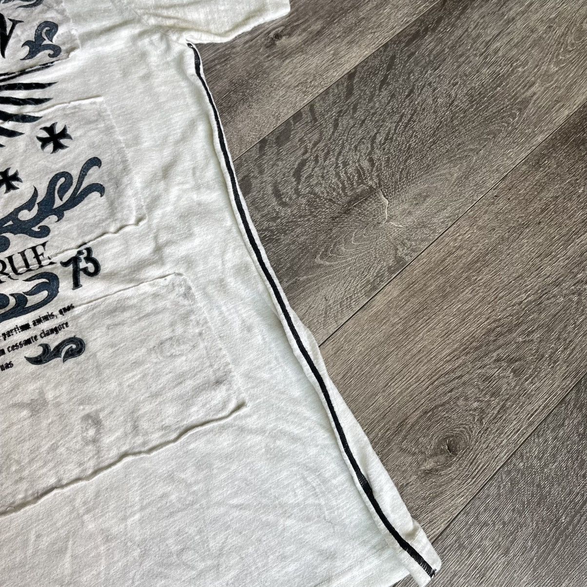 Affliction × Vintage Vintage Y2K Affliction Tried and True Eagle Graphic T Shirt Size US XL / EU 56 / 4 - 4 Thumbnail
