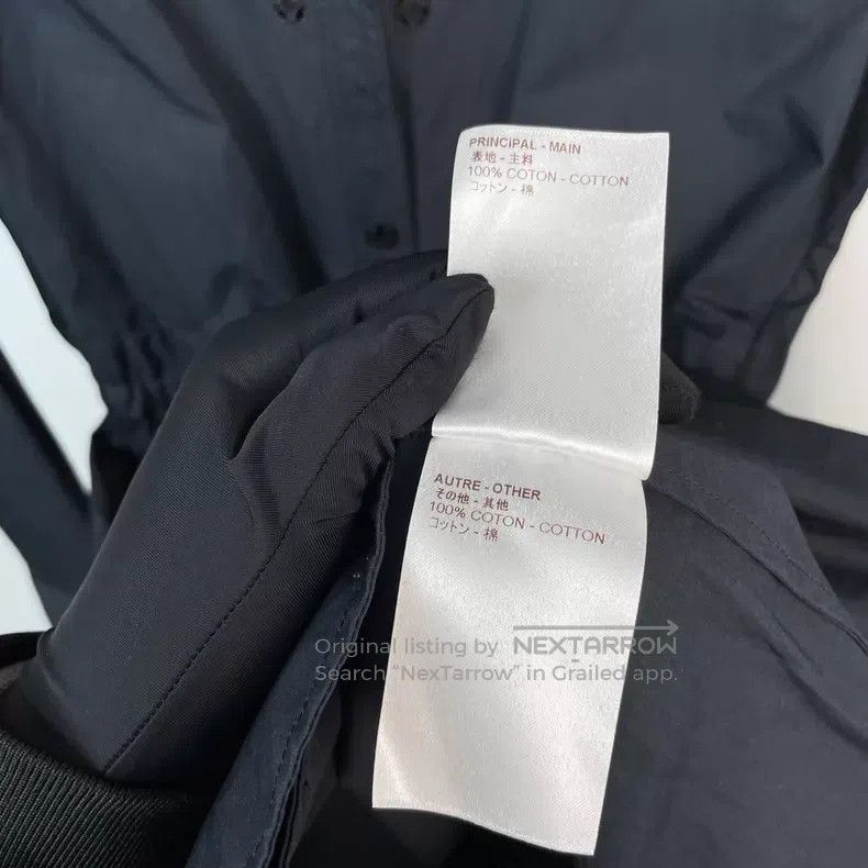 Louis Vuitton Louis Vuitton Black Long Shoulder Embroidered Shirt Dress Size XS / US 0-2 / IT 36-38 - 7 Thumbnail