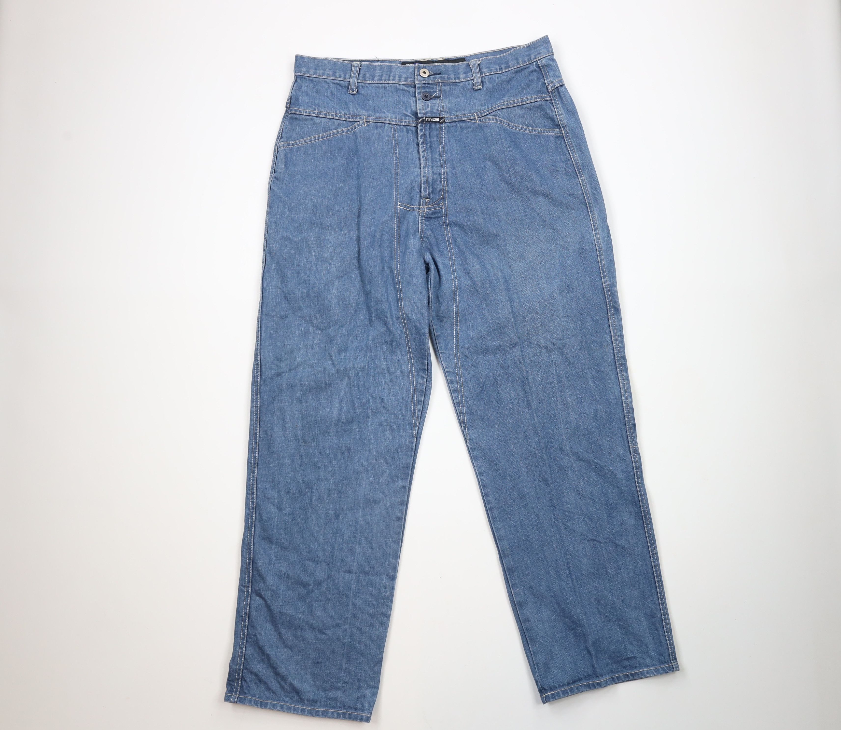 Vintage 90s Marithe Francois Girbaud Wide Leg Denim Jeans