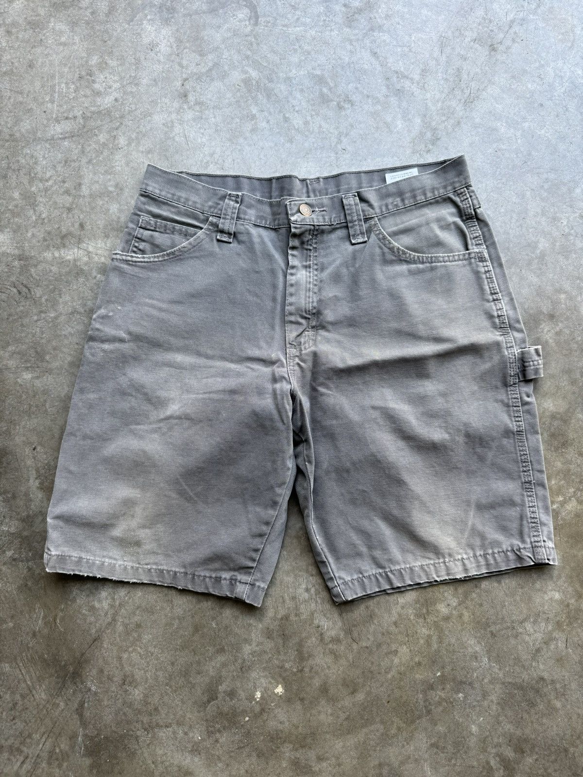 Wrangler Vintage 90’s/00’s Wrangler Workwear Carpenter Shorts Grn/Gry Size US 32 / EU 48 - 1 Thumbnail