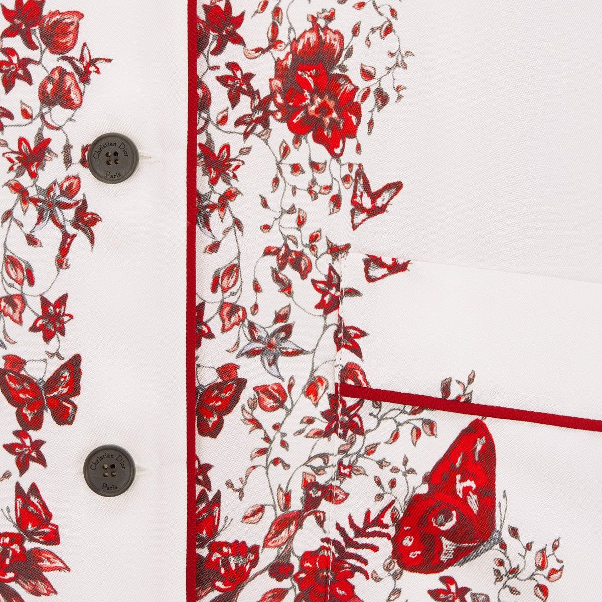Dior o1bcso1str0225 Shirt in White/Red Size L / US 10 / IT 46 - 3 Thumbnail