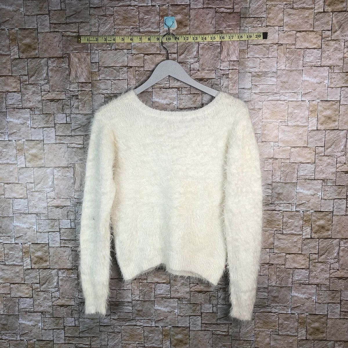 Homespun Knitwear × Japanese Brand Colza White Shag Shaggy Fur Mohair Knitwear #A18 Size M / US 6-8 / IT 42-44 - 12 Thumbnail