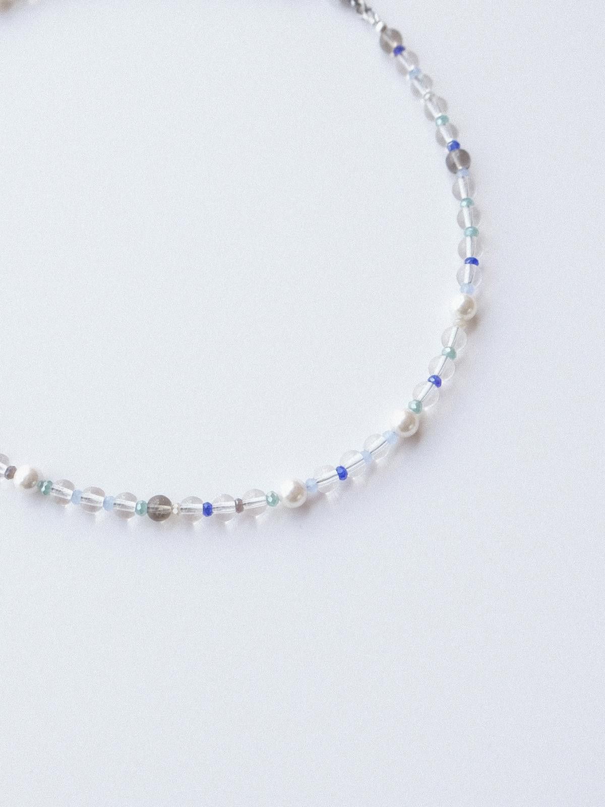 Handmade Handmade Fresh Water Style Glass Beads Necklace 16.1in Size ONE SIZE - 4 Thumbnail