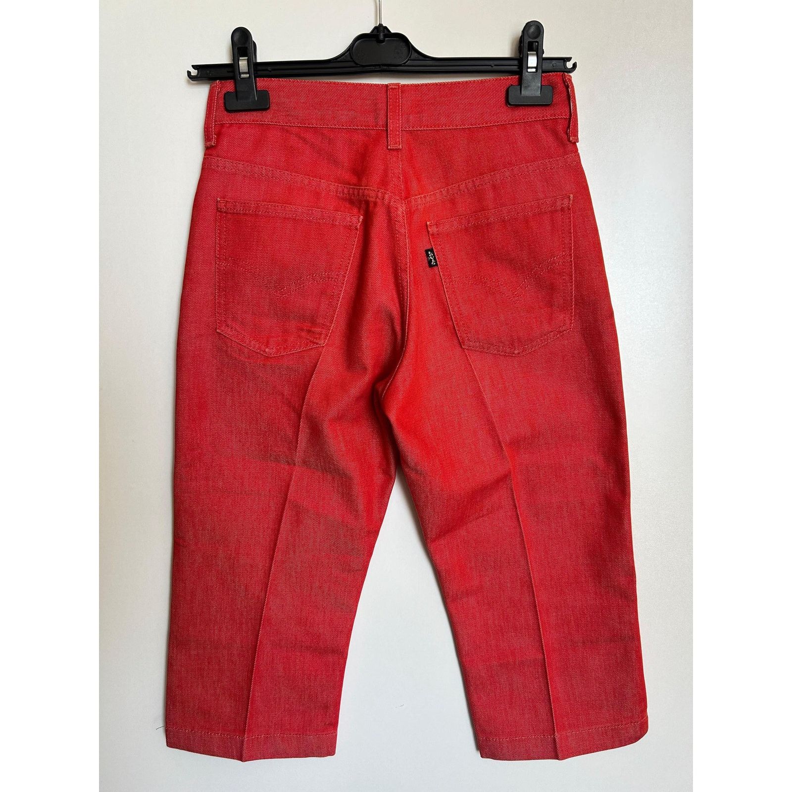 Levi's Levi's 526 Sta-Prest Red Capri Jeans Made in Italy 90s Size US 27 - 4 Thumbnail