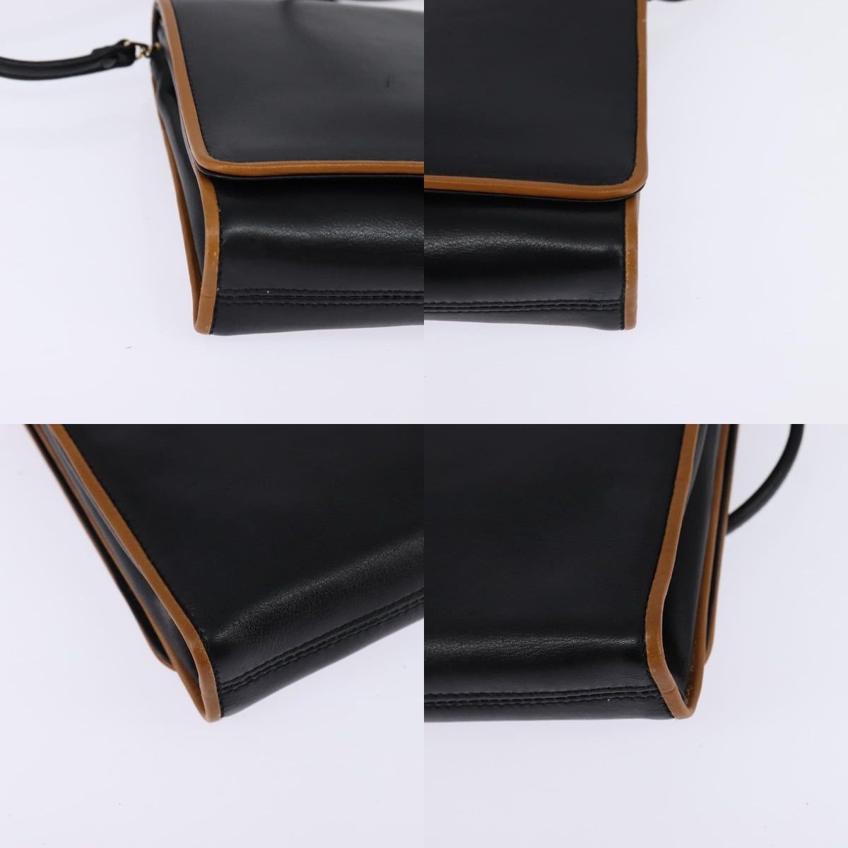 Celine CELINE Shoulder Bag Leather Black Gold Size ONE SIZE - 10 Thumbnail