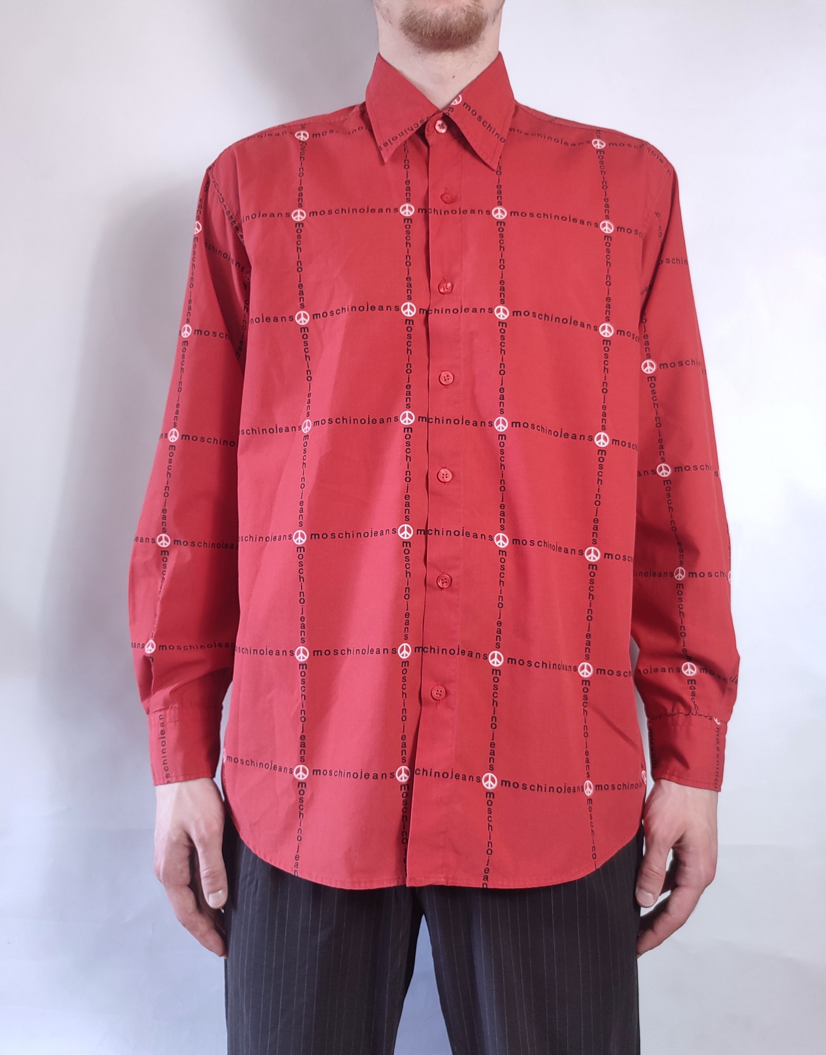 Moschino Moschino vintage shirt monogram Size US L / EU 52-54 / 3 - 2 Thumbnail