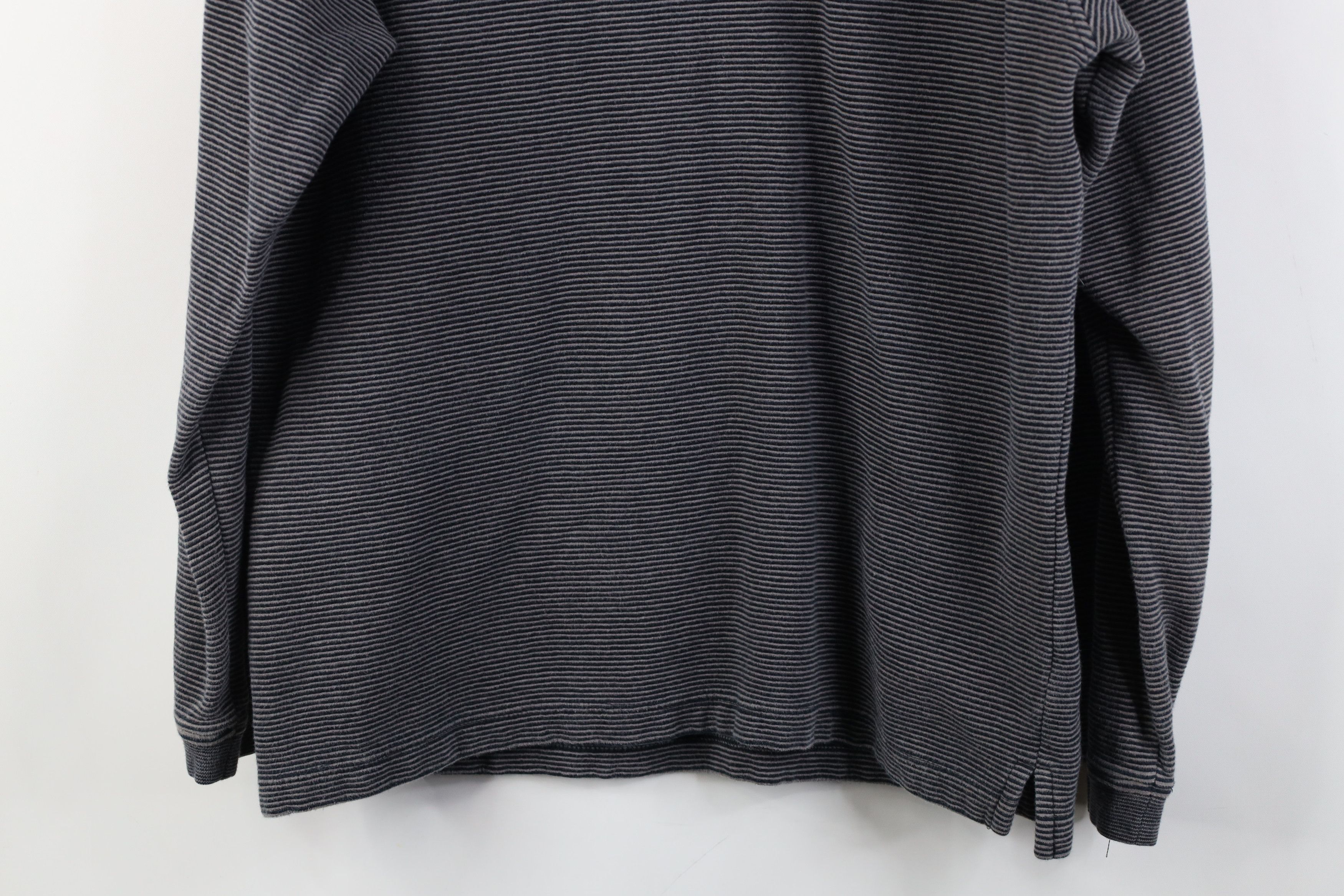 Vintage Vintage 90s Streetwear Ribbed Knit Long Sleeve Rugby Polo Size US M / EU 48-50 / 2 - 11 Thumbnail