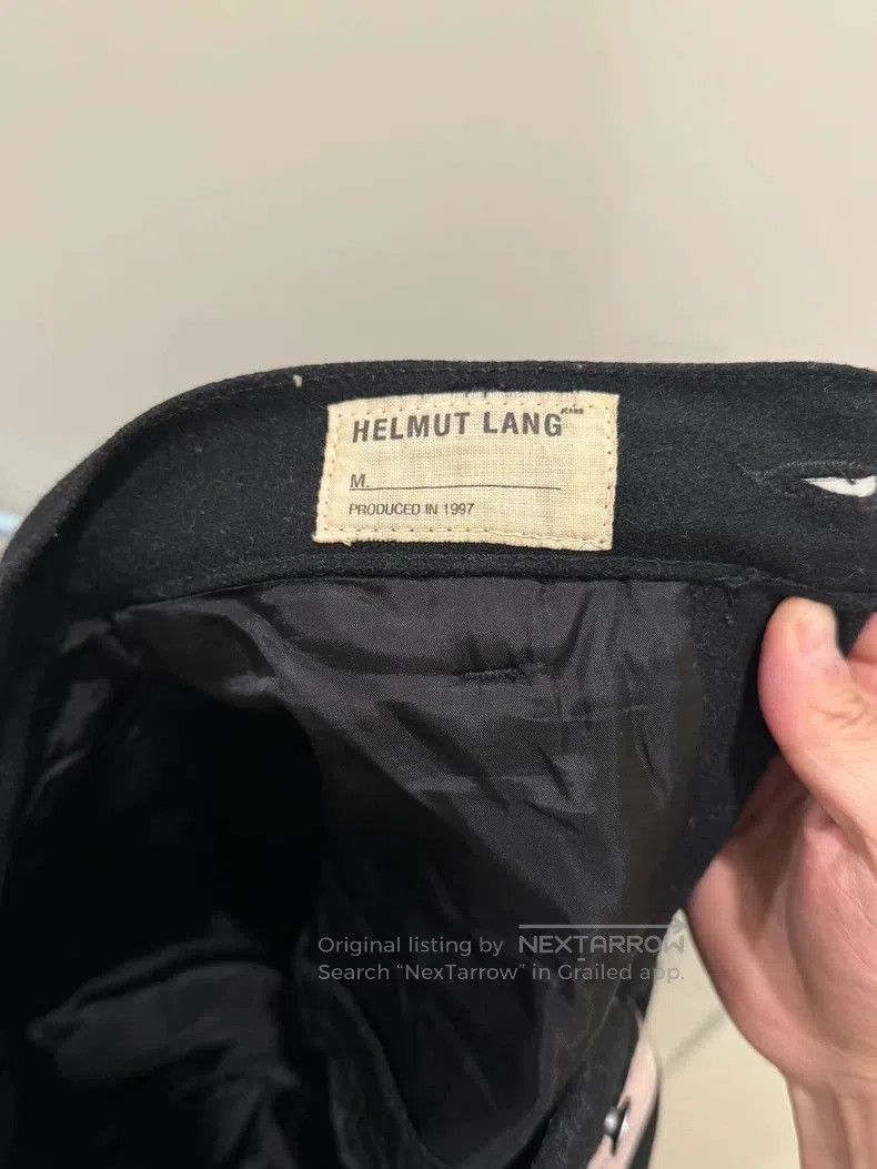 Helmut Lang helmut lang 1997 black wool trousers. Size US 30 / EU 46 - 3 Thumbnail