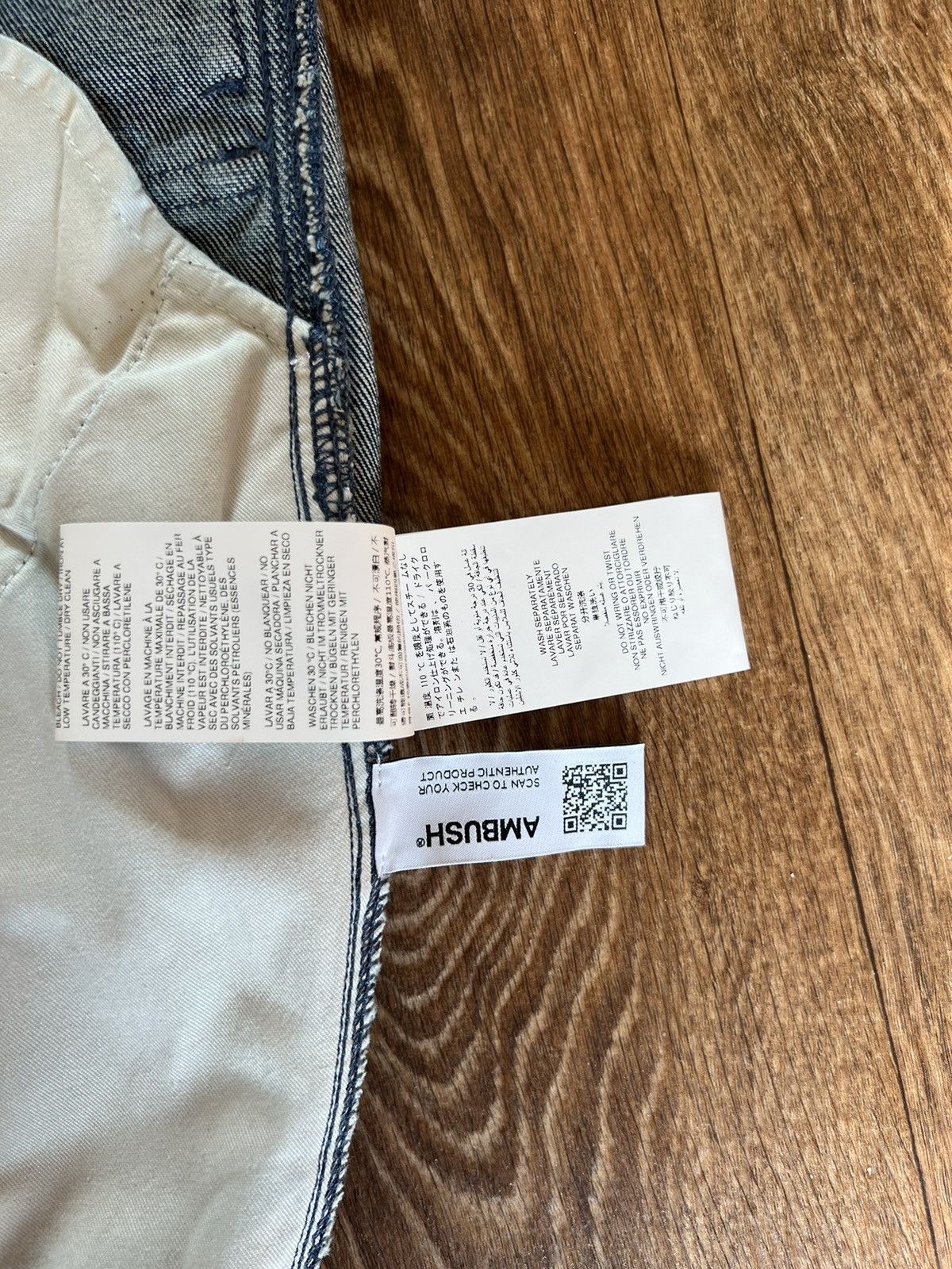 Ambush Design New Ambush Pockets Denim Cargo Pants Mid Blue by AMBUSH® Size US 30 / EU 46 - 10 Thumbnail