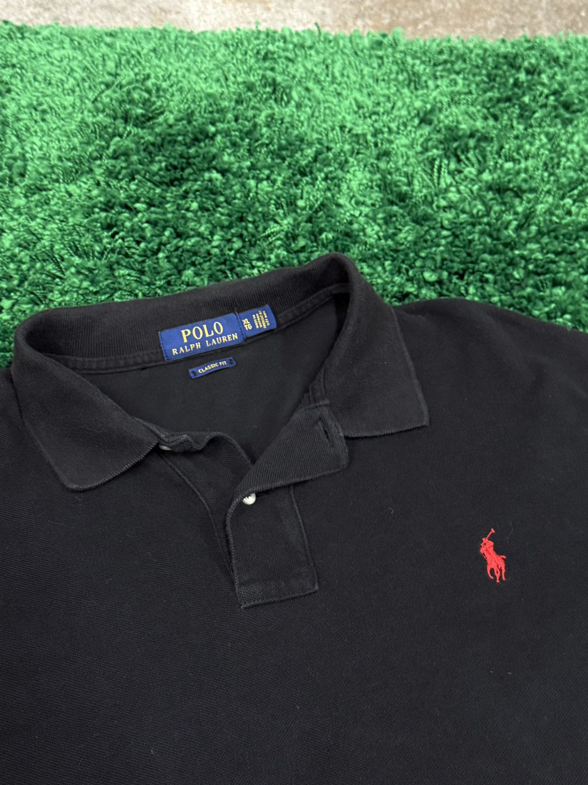 Polo Ralph Lauren Polo Ralph Lauren Classic Black Red Logo Horse PRL Shirt XL Size US XL / EU 56 / 4 - 3 Thumbnail
