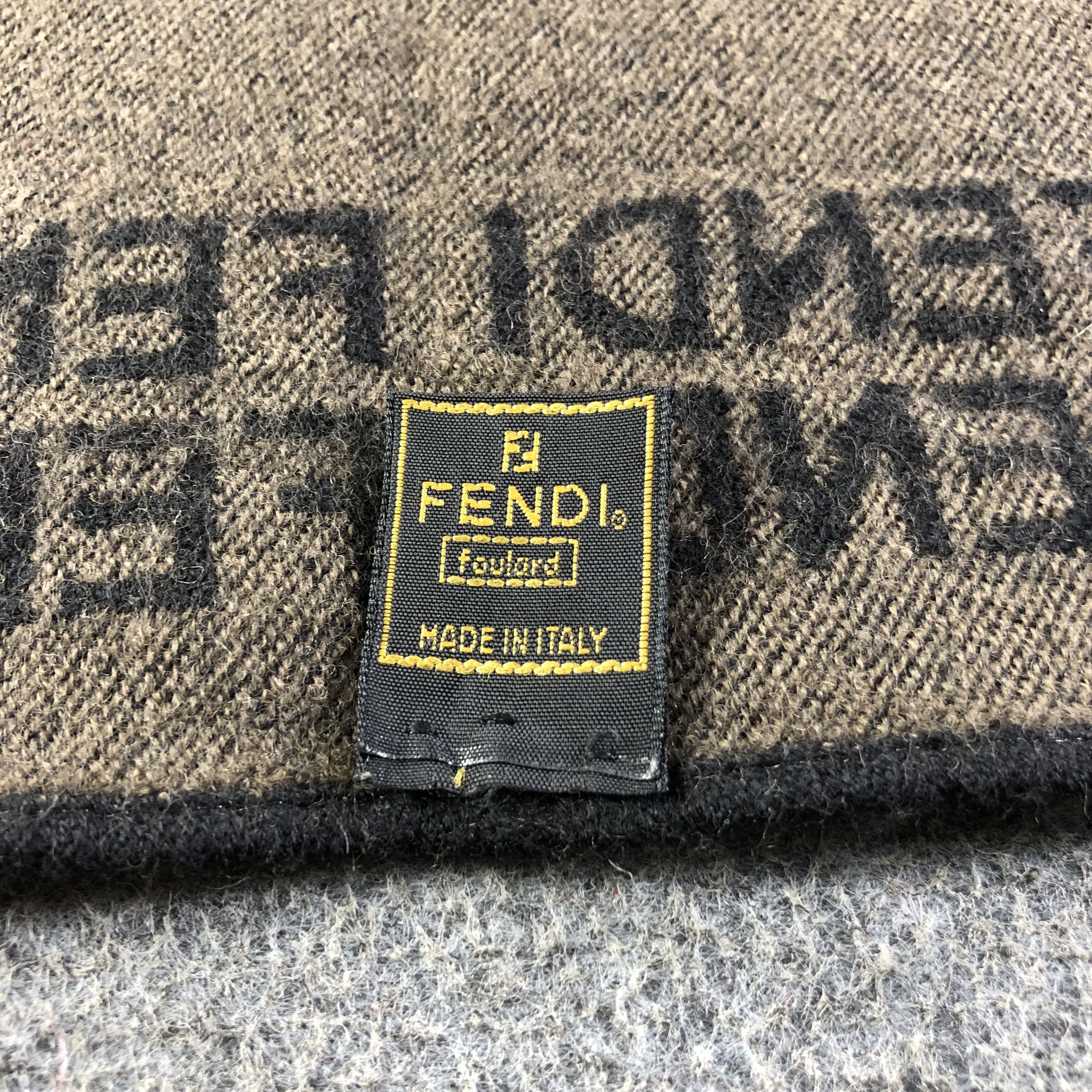 Fendi Fendi Wool Scarf Muffler V1735 Size ONE SIZE - 6 Thumbnail