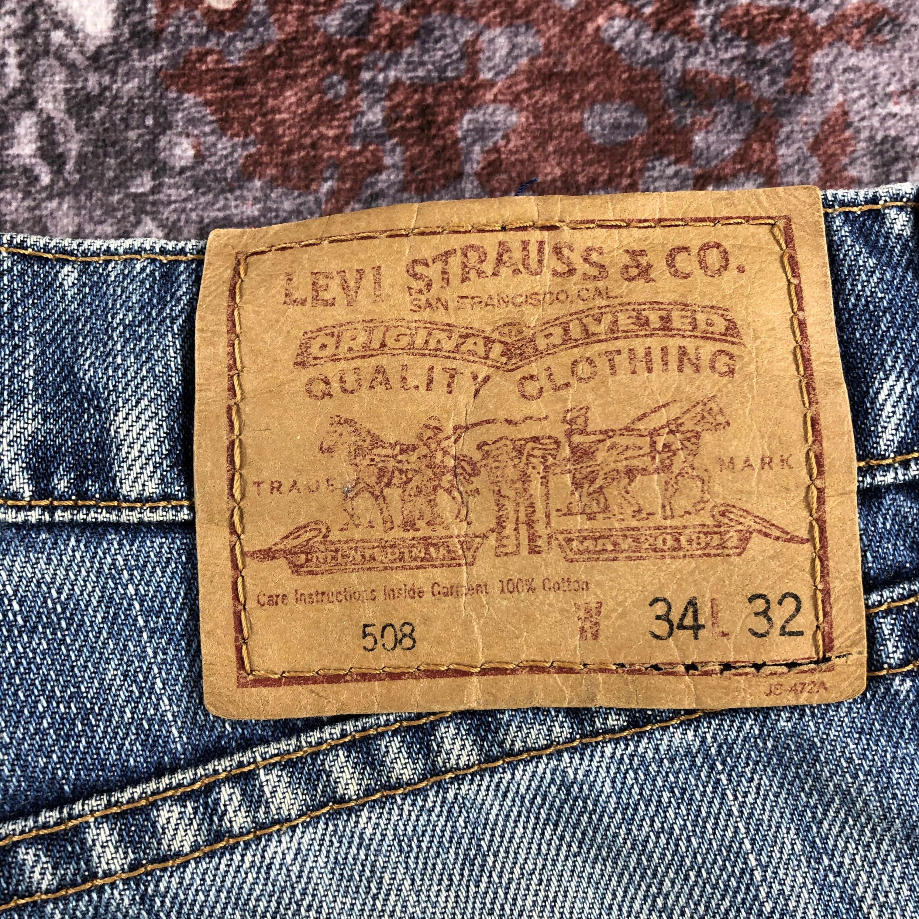 Levi's × Levi's Vintage Clothing × Vintage 90s Vintage Blue Wash Levis 508 Jeans-JM2745 Size US 34 / EU 50 - 5 Thumbnail