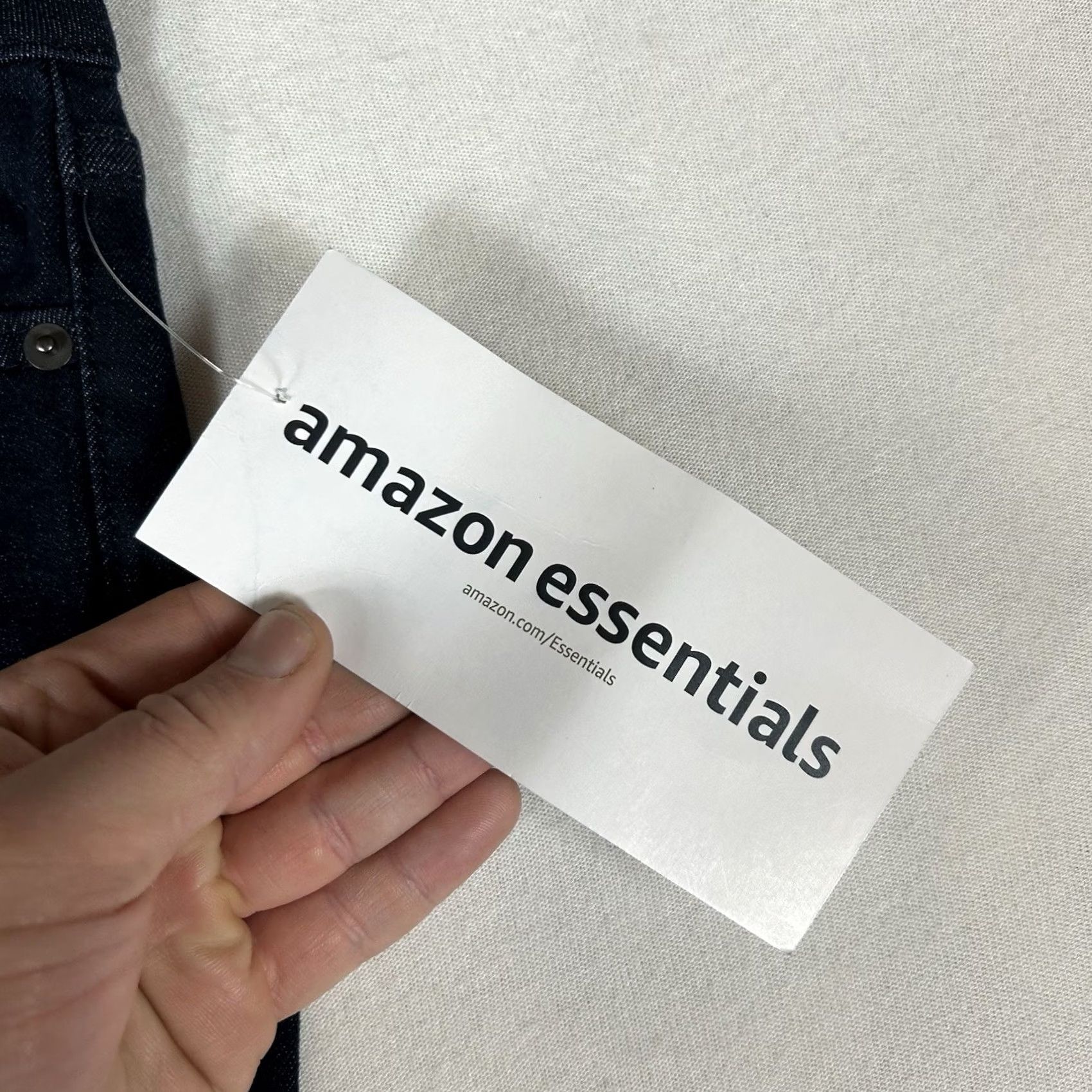 Essentials Amazon Essentials Jeans Skinny Dark Wash Womens 2 Long High Rise Denim NWT, 31in Inseam, Cotton Blend, Stretch, Button Zip, Regular, Blue, Womens Size 26" / US 2 / IT 38 - 4 Thumbnail