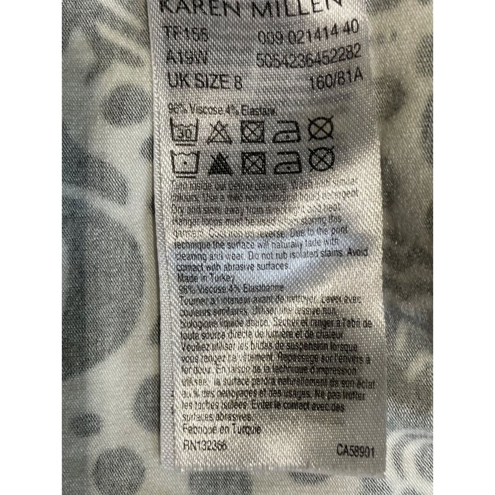Karen Millen Karen Millen Womens Sleeveless Black/White Tank Top Size 4 Size S / US 4 / IT 40 - 5 Thumbnail