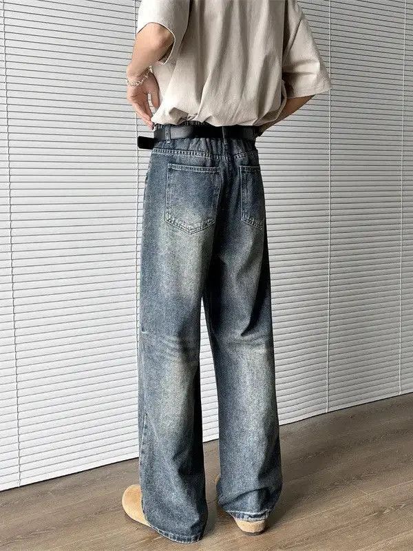 Japanese Brand Retro loose wide leg slightly flared jeans Size US 32 / EU 48 - 5 Thumbnail
