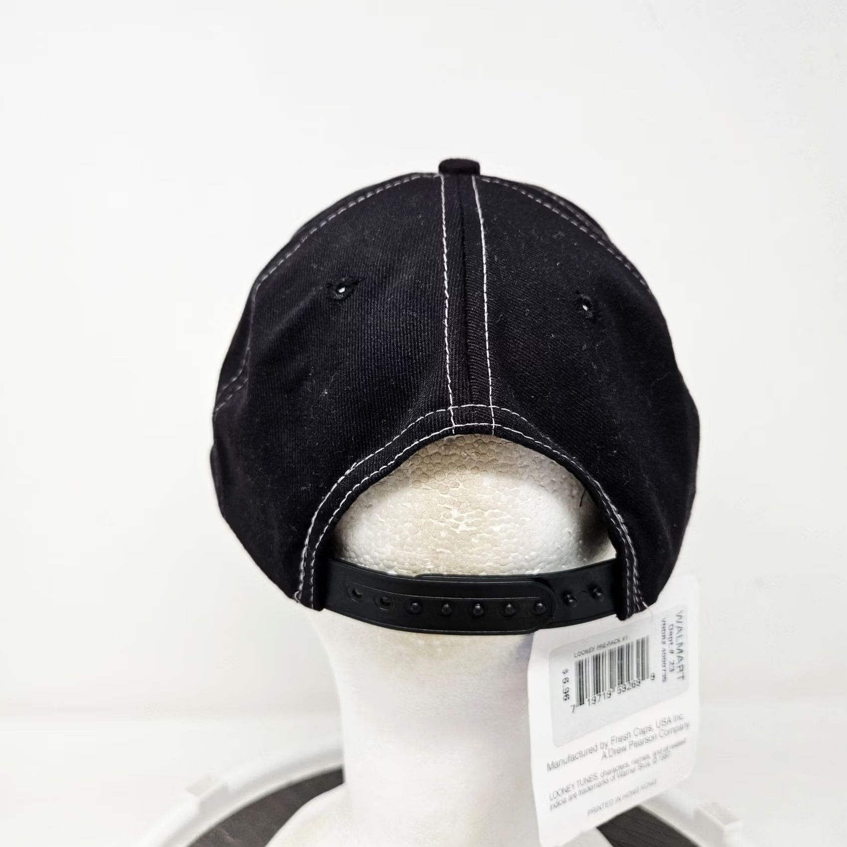 Vintage Looney Tunes Hat Cap Baseball Snap Back One Size Black Mens Taz Pepe Le Pew Cap Hat Size ONE SIZE - 4 Thumbnail