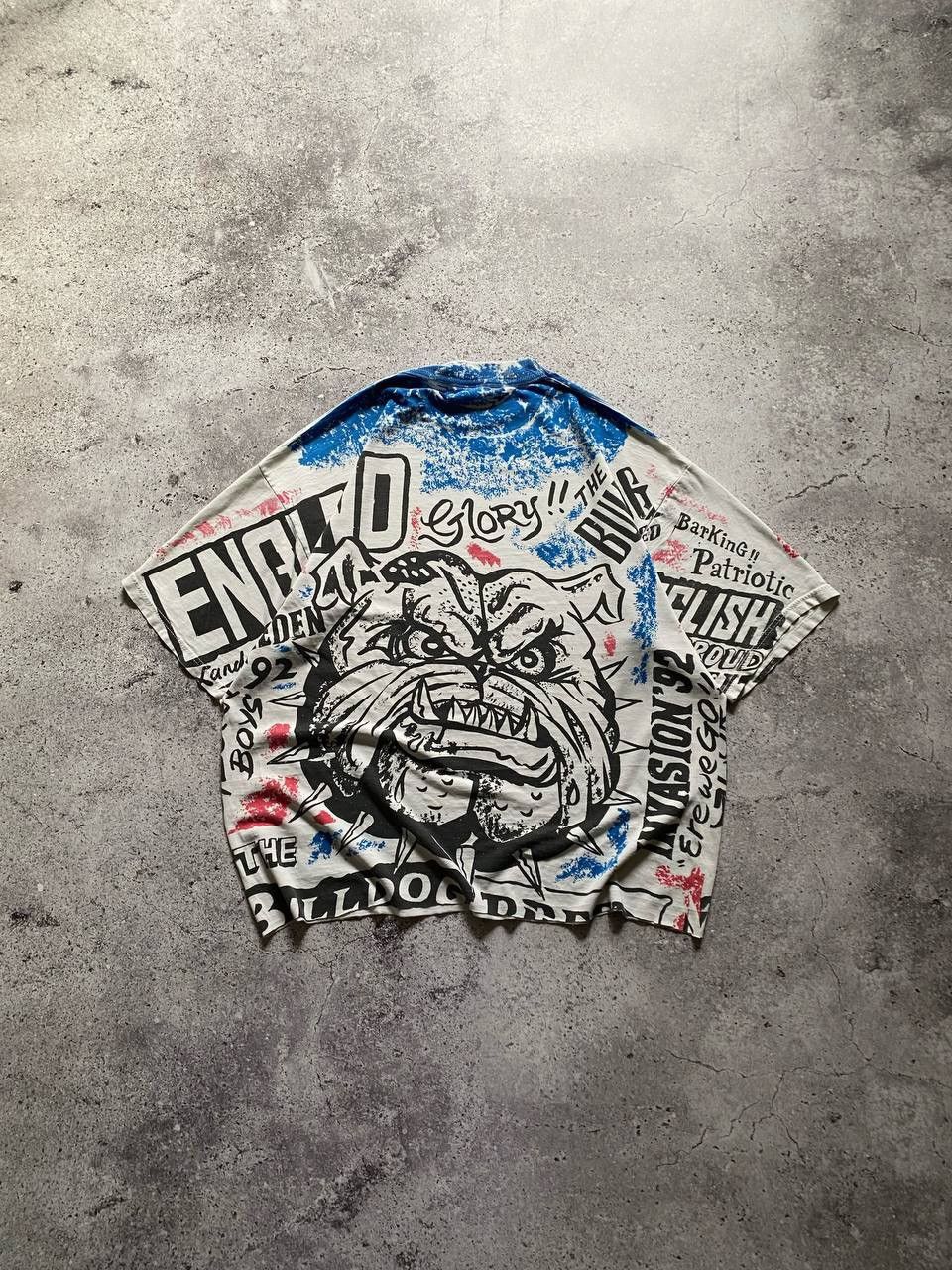Japanese Brand × Vintage VINTAGE THE BULLDOG BREED ENGLAND SKINHEADS OVER PRINT TEE Size US L / EU 52-54 / 3 - 10 Thumbnail