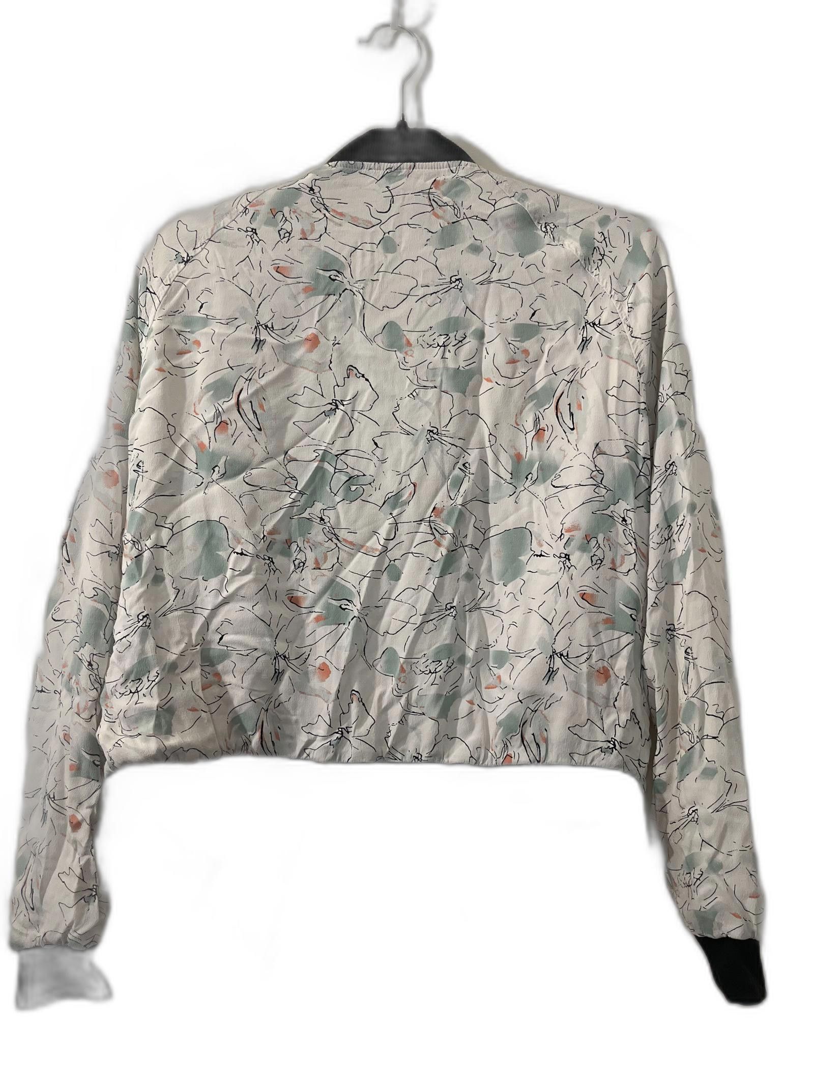 Designer Sanctuary Floral Print Bomber Jacket in White - Size M Size M / US 6-8 / IT 42-44 - 3 Thumbnail