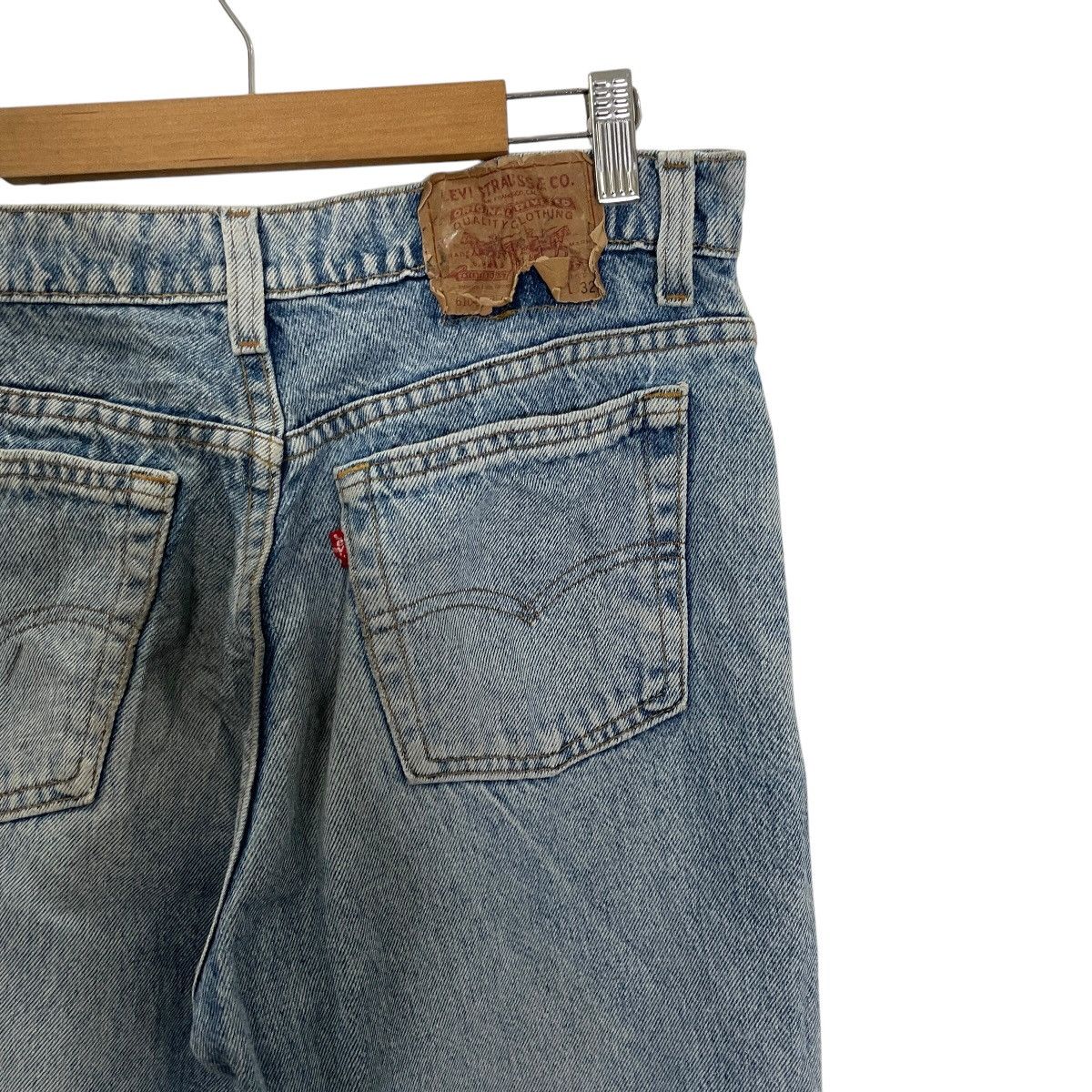 Levi's Vintage 90s Levis Button 525 Distressed Denim Size US 31 - 11 Thumbnail