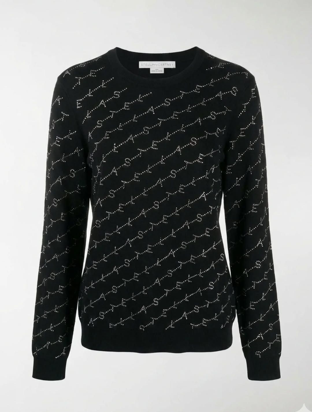 Stella McCartney Black Crystal Monogram