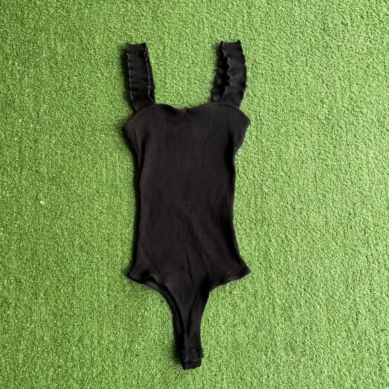 Designer Francesca's Women's Black Bodysuit Size ONE SIZE - 1 Preview