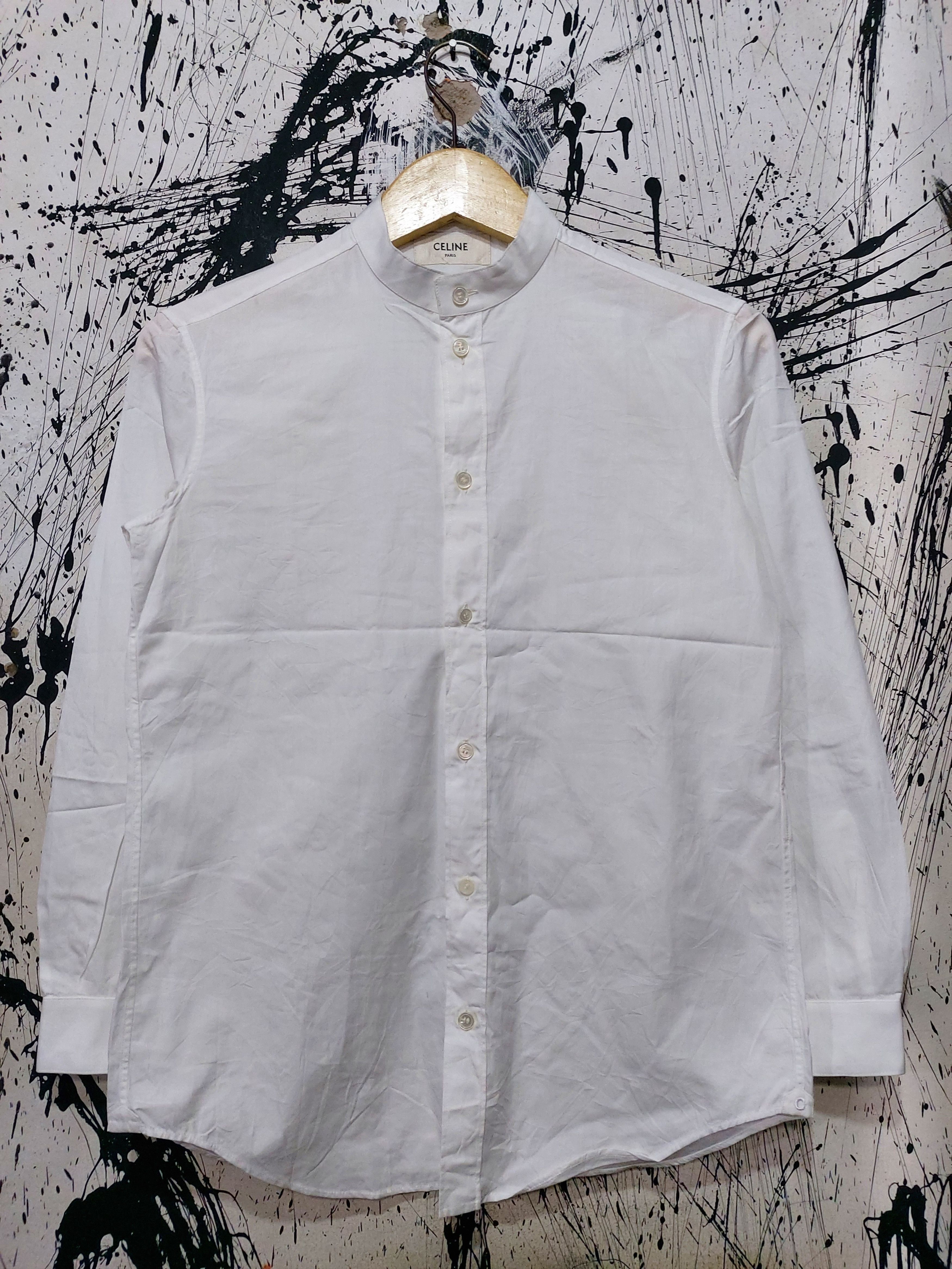 Celine CELINE HEDI SLIMANE SS 2019 BUTTON UP SHIRT Size US S / EU 44-46 / 1 - 1 Thumbnail